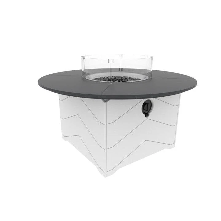 Seaside Casual Aura 50" Round Fire Table