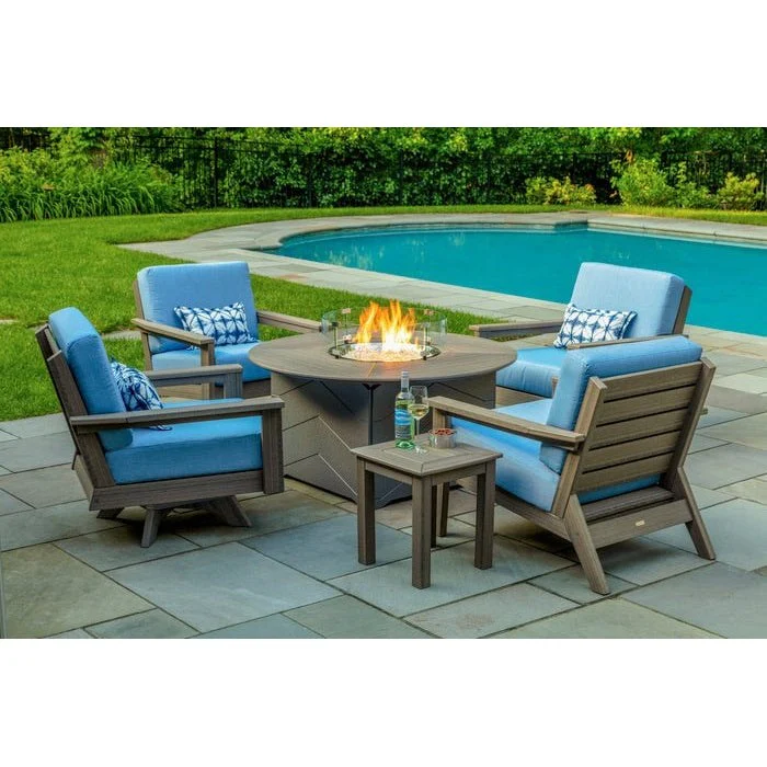 Seaside Casual Aura 50" Round Fire Table - Image 4