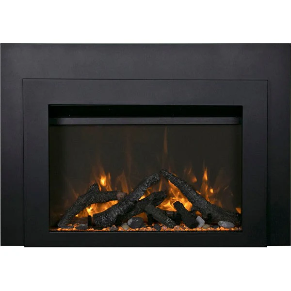 Sierra Flame INS-FM Electric Insert with Dual Steel Surround Fireplace - Image 3