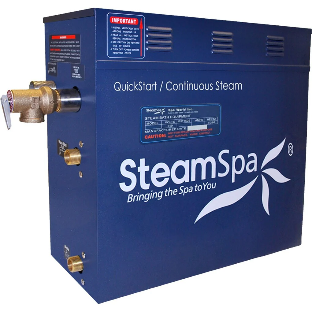SteamSpa 10.5 KW QuickStart Acu-Steam Bath Generator with Built-in Auto Drain D-1050-A - Image 5