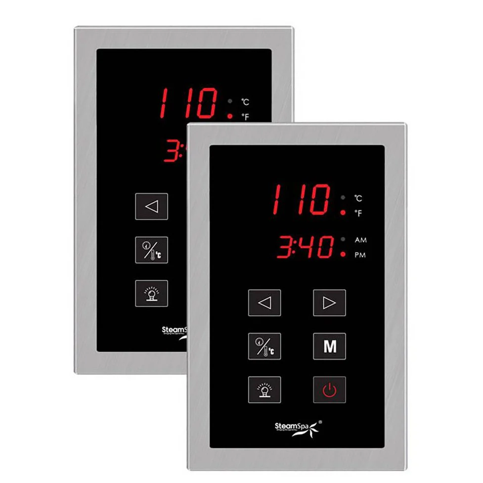 SteamSpa Royal 7.5 KW QuickStart Acu-Steam Bath Generator Package in Brushed Nickel RYT750BN - Image 2