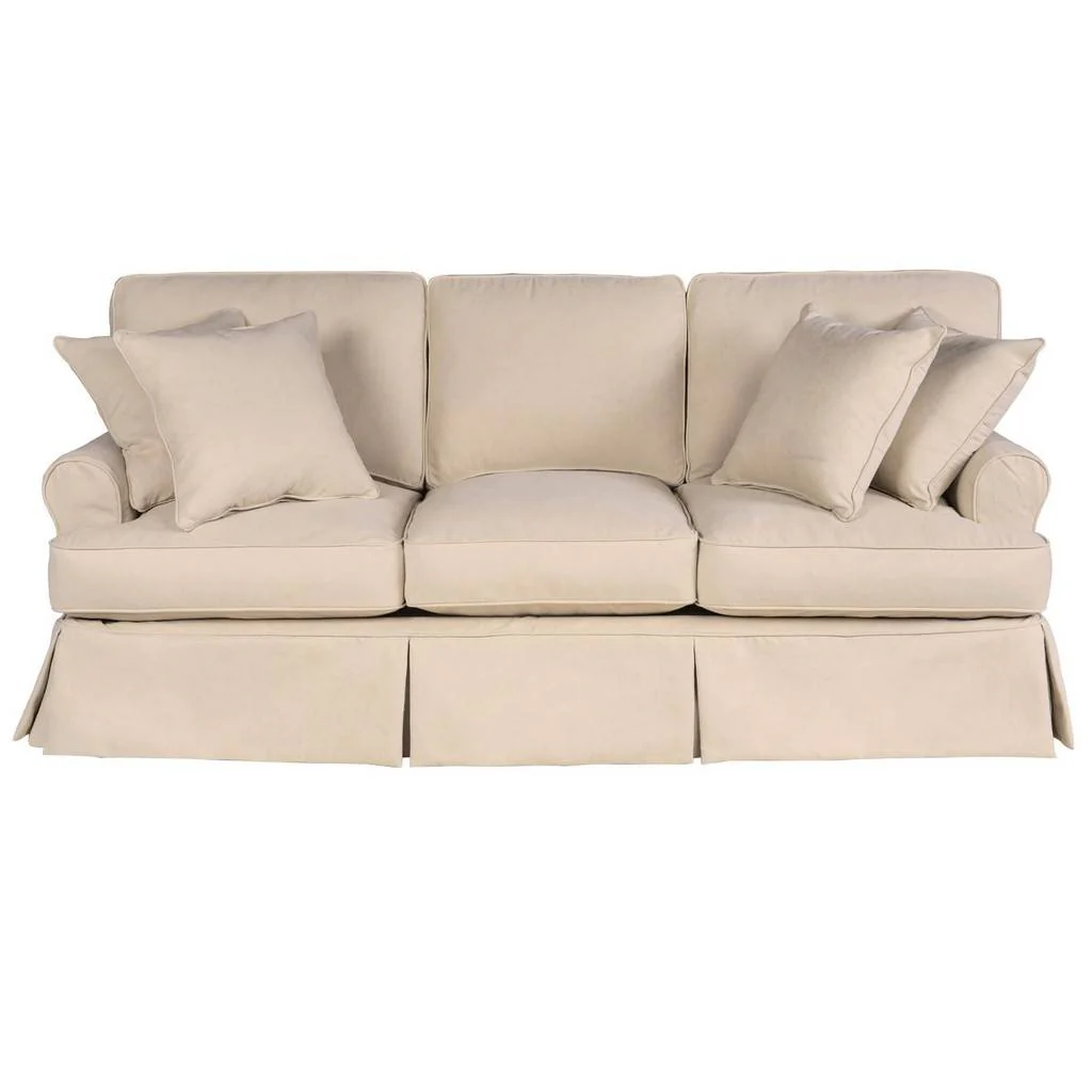 Sunset Trading Horizon 3 Piece Slipcovered Living Room Set - Image 2