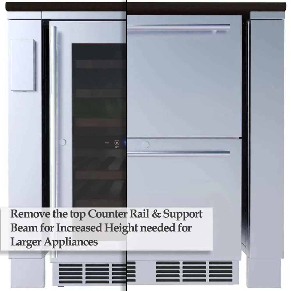 Sunstone 4" Combo Left & Right Appliance Partition Panels SCC4SPEL & SCC4SPER - Image 9