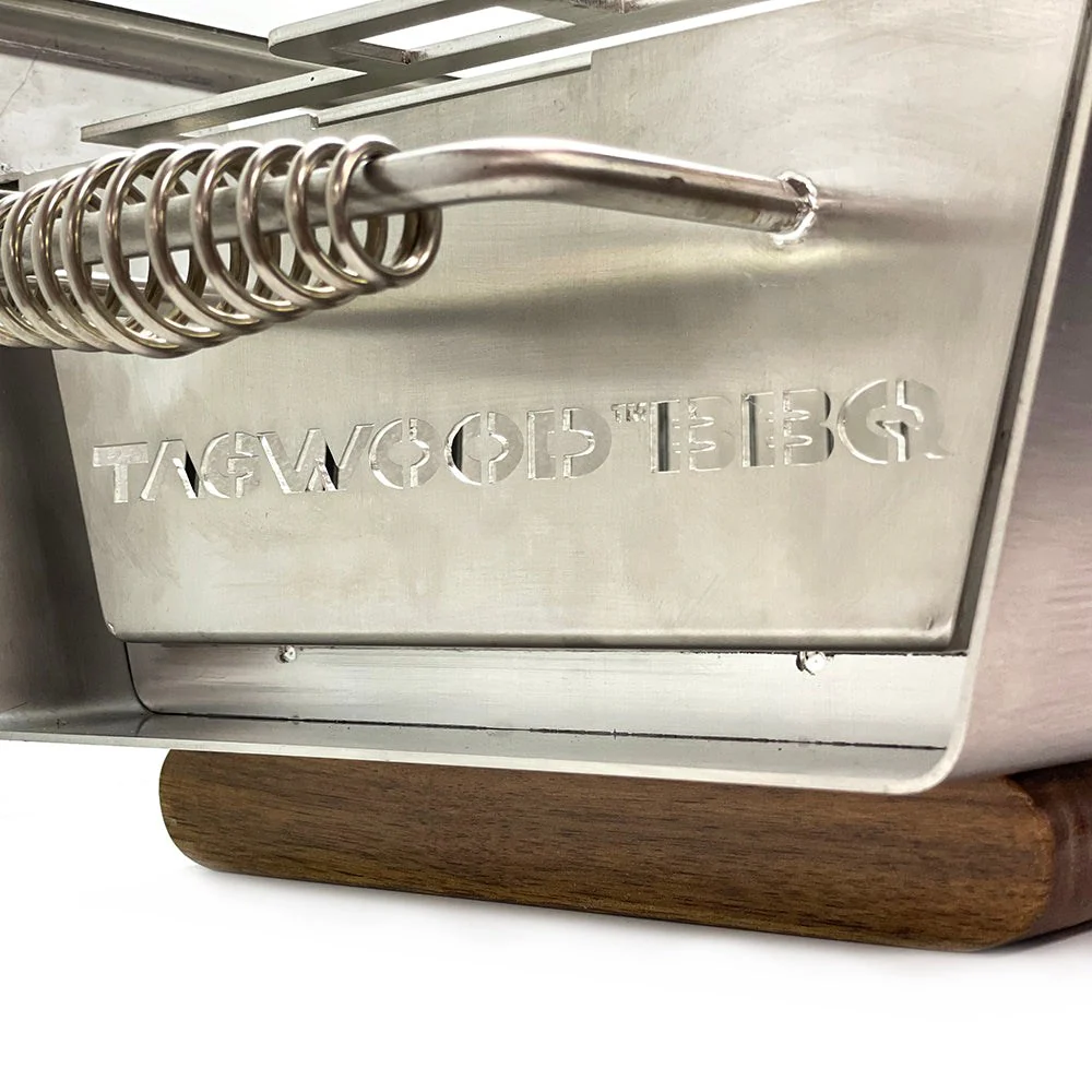 Tagwood BBQ Table Top Warming Brazier | Stainless steel and Acacia wood | BBQ07SS - Image 10