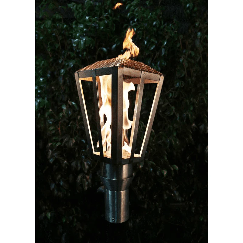 The Outdoor Plus Lantern Fire Torch - Stainless Steel