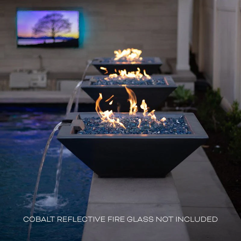 The Outdoor Plus Maya Fire & Water Bowl | GFRC Concrete - Image 10