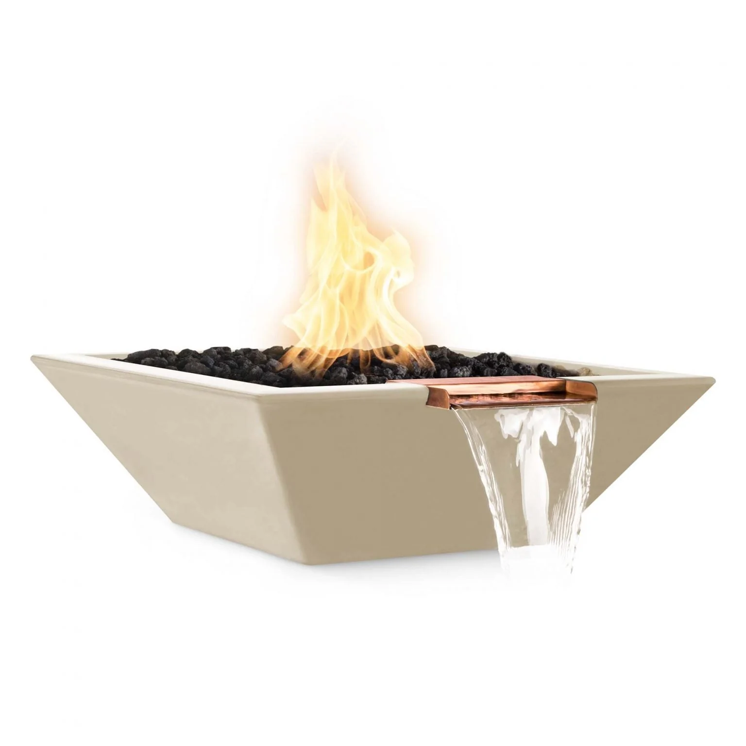 The Outdoor Plus Maya Fire & Water Bowl | GFRC Concrete - Image 3