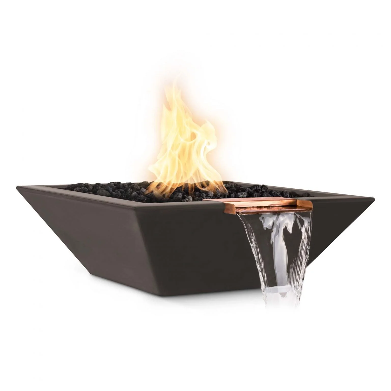 The Outdoor Plus Maya Fire & Water Bowl | GFRC Concrete - Image 6