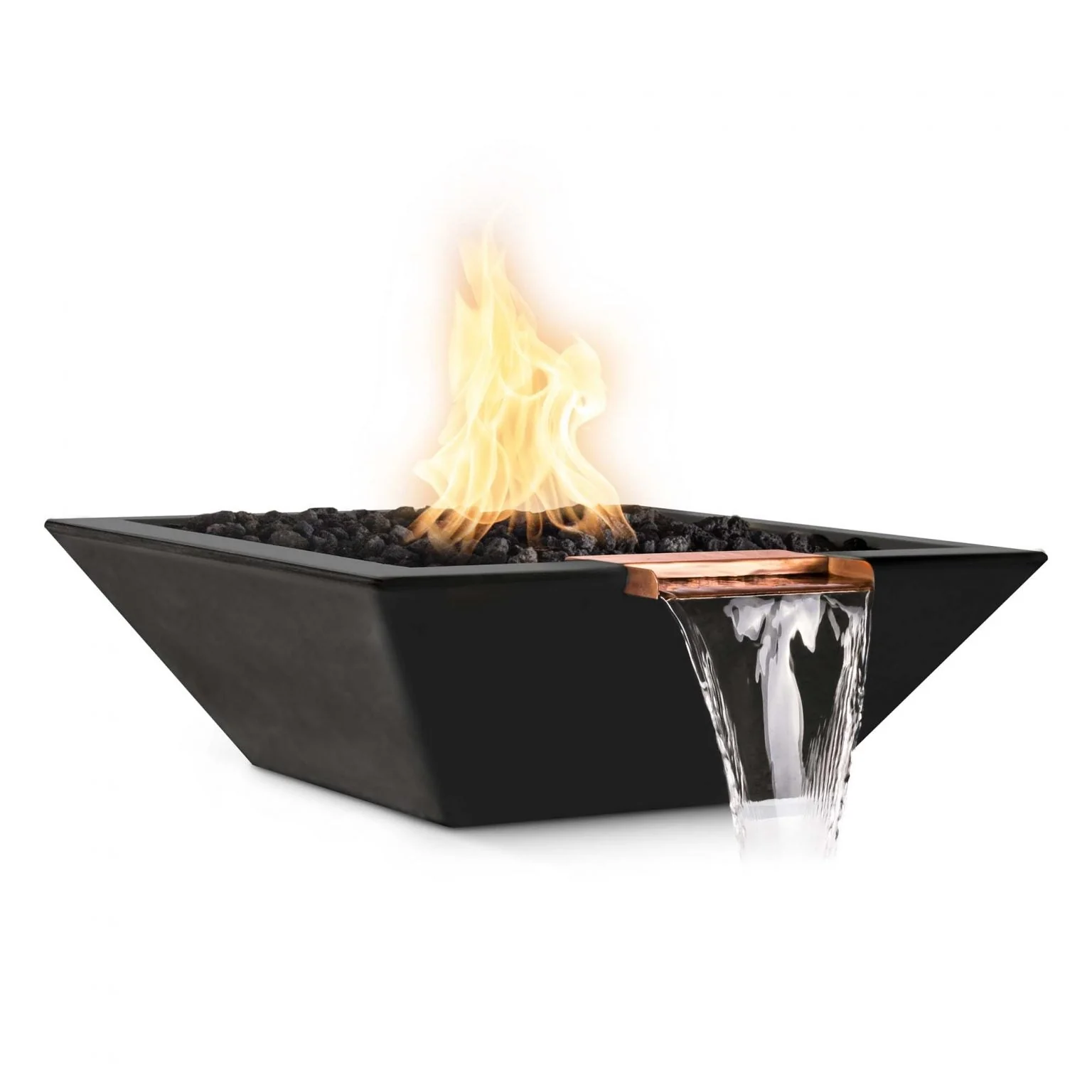 The Outdoor Plus Maya Fire & Water Bowl | GFRC Concrete - Image 9