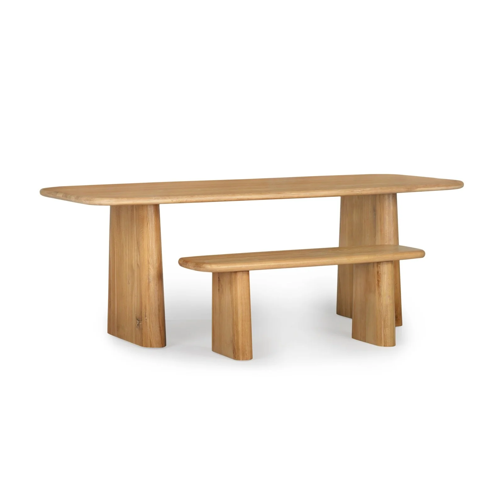 Union Home Laurel Dining Bench - Natural DIN00164 - Image 7