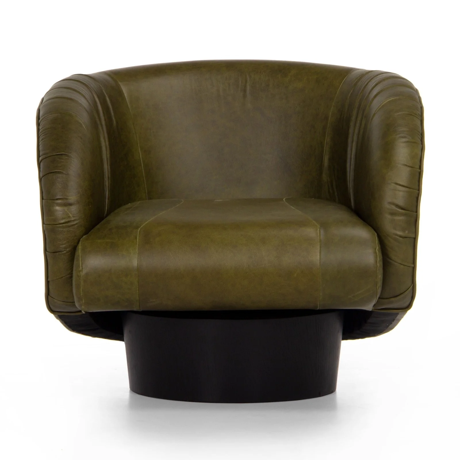 Union Home Rotunda Chair - Green Leather LVR00677 - Image 2