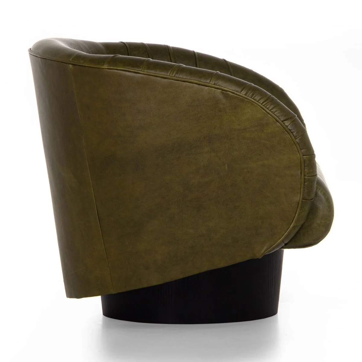 Union Home Rotunda Chair - Green Leather LVR00677 - Image 3