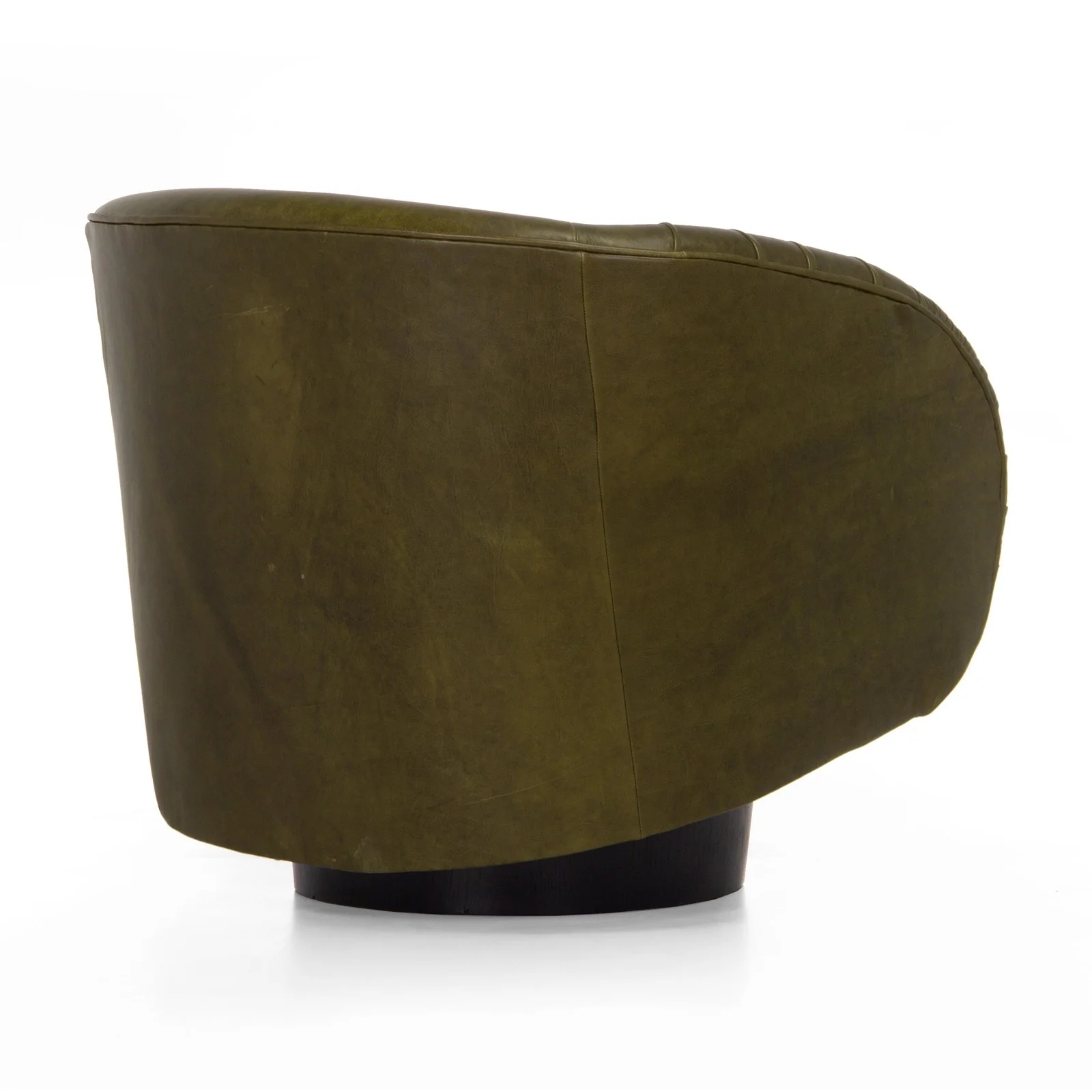 Union Home Rotunda Chair - Green Leather LVR00677 - Image 4