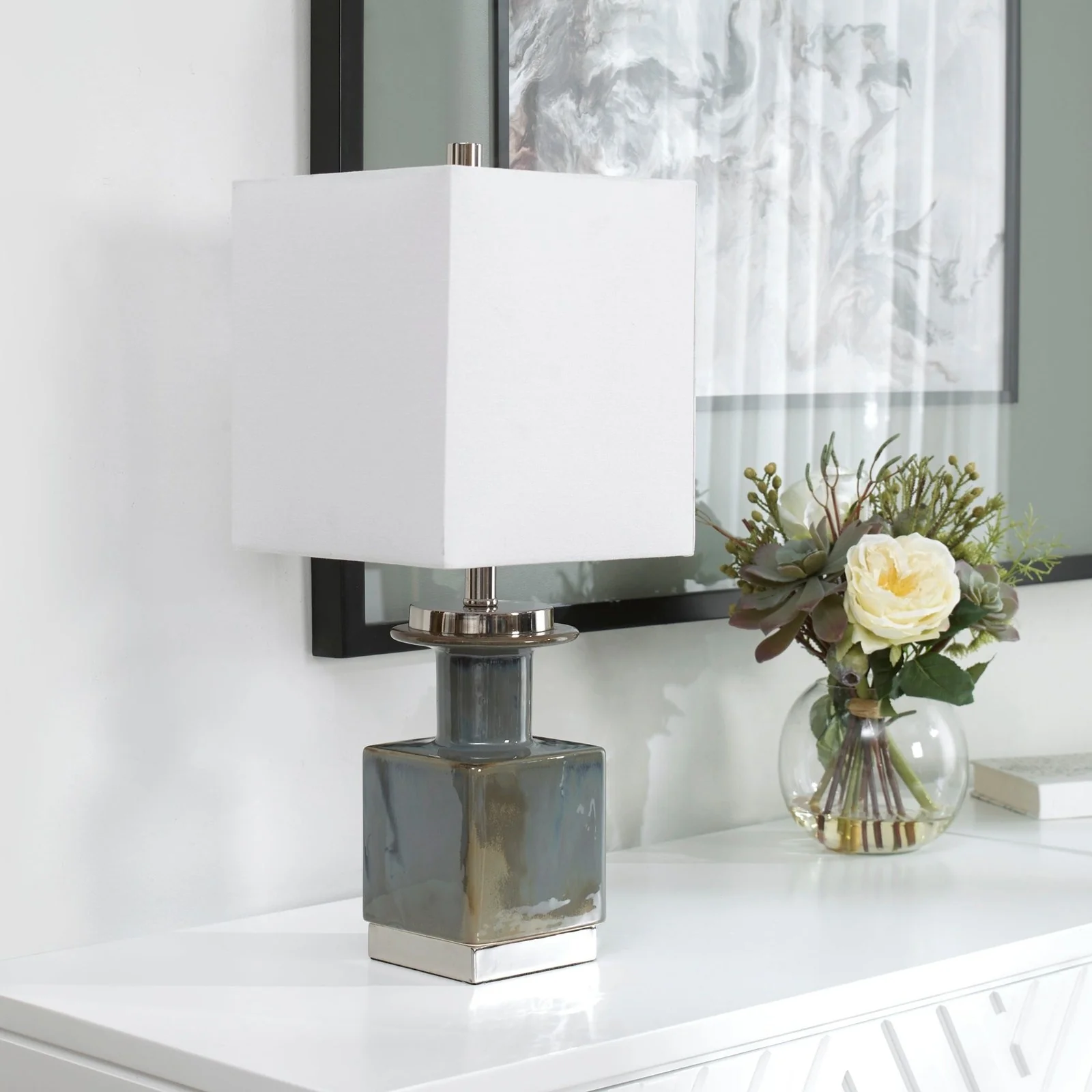 Uttermost Cabrillo Gray Glaze Accent Lamp 30002-1 - Image 2