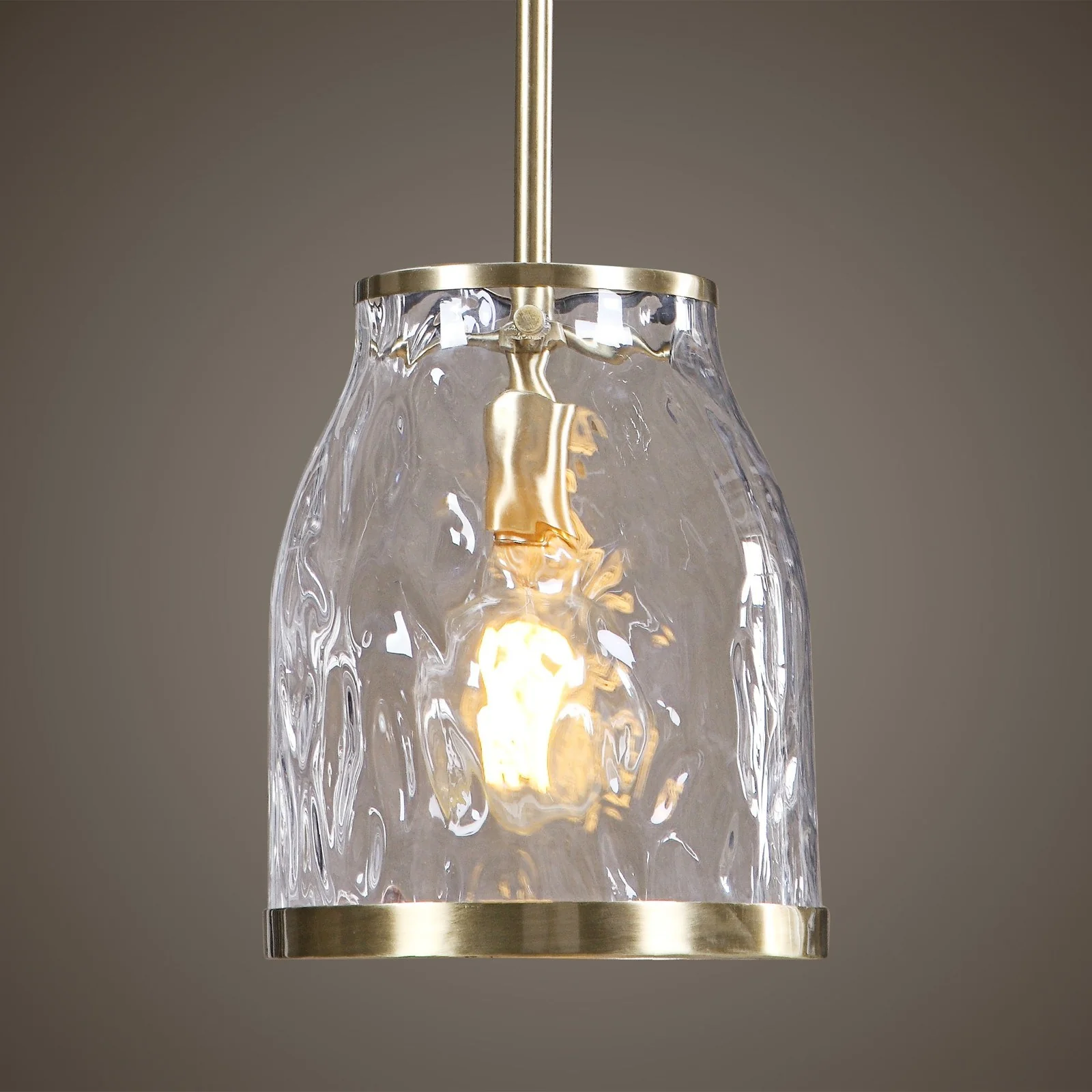 Uttermost Crossley 1 Light Glass Mini Pendant 22187