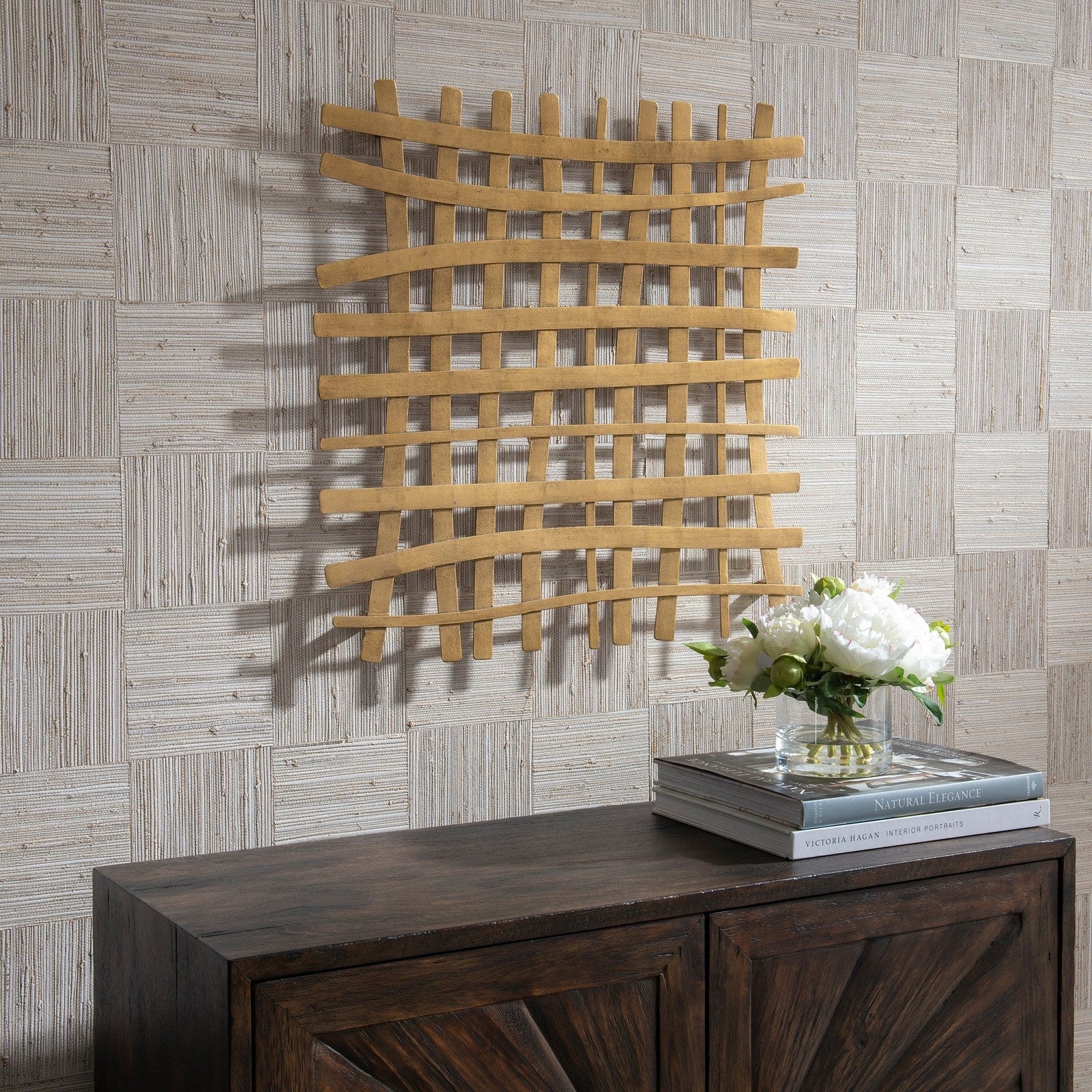 Uttermost Gridlines Gold Metal Wall Decor 04333 - Image 2