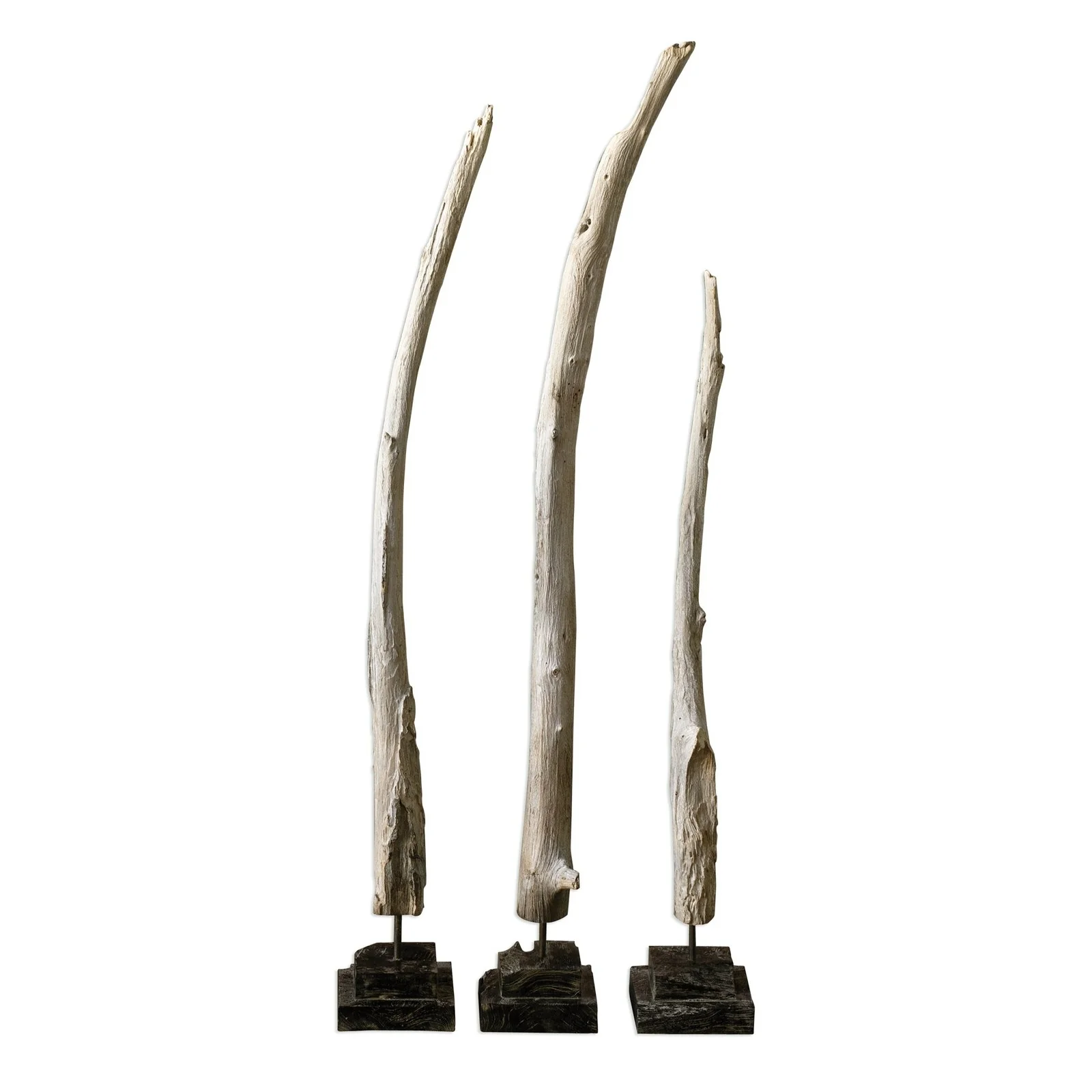 Uttermost Teak Branches Statues, S/3 18767 - Image 3