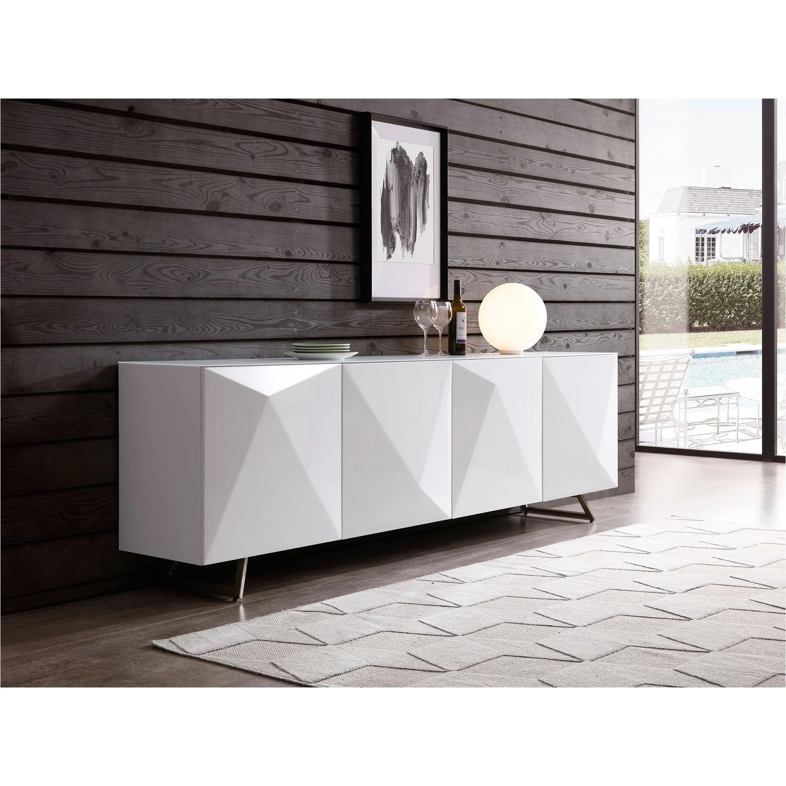Whiteline Modern Living Samantha Buffet - Image 2