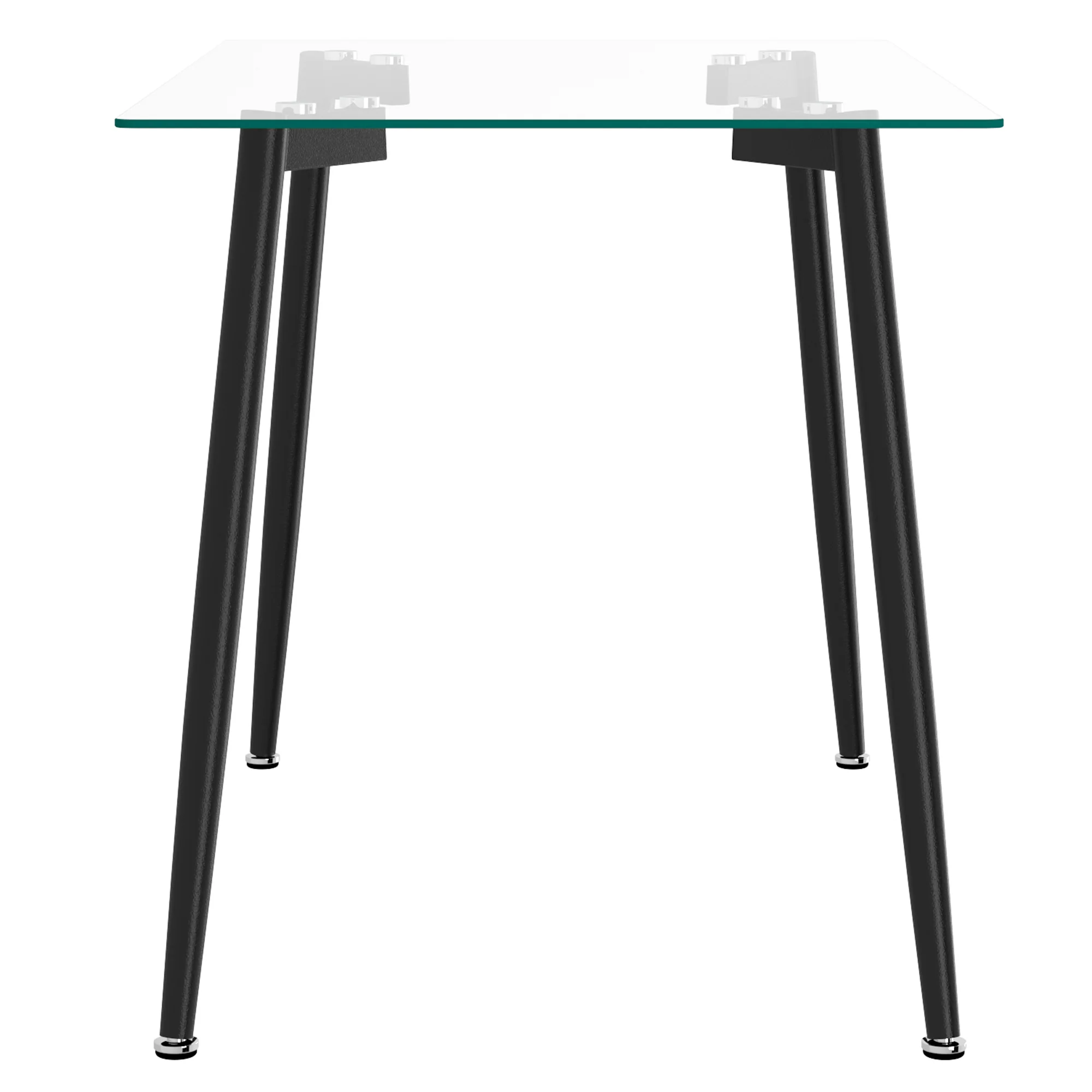 Worldwide Home Furnishings Abbot Bk_Gabi Gy-5pc Dining Set 5pc Dining Set 207-453BK_293GY - Image 3