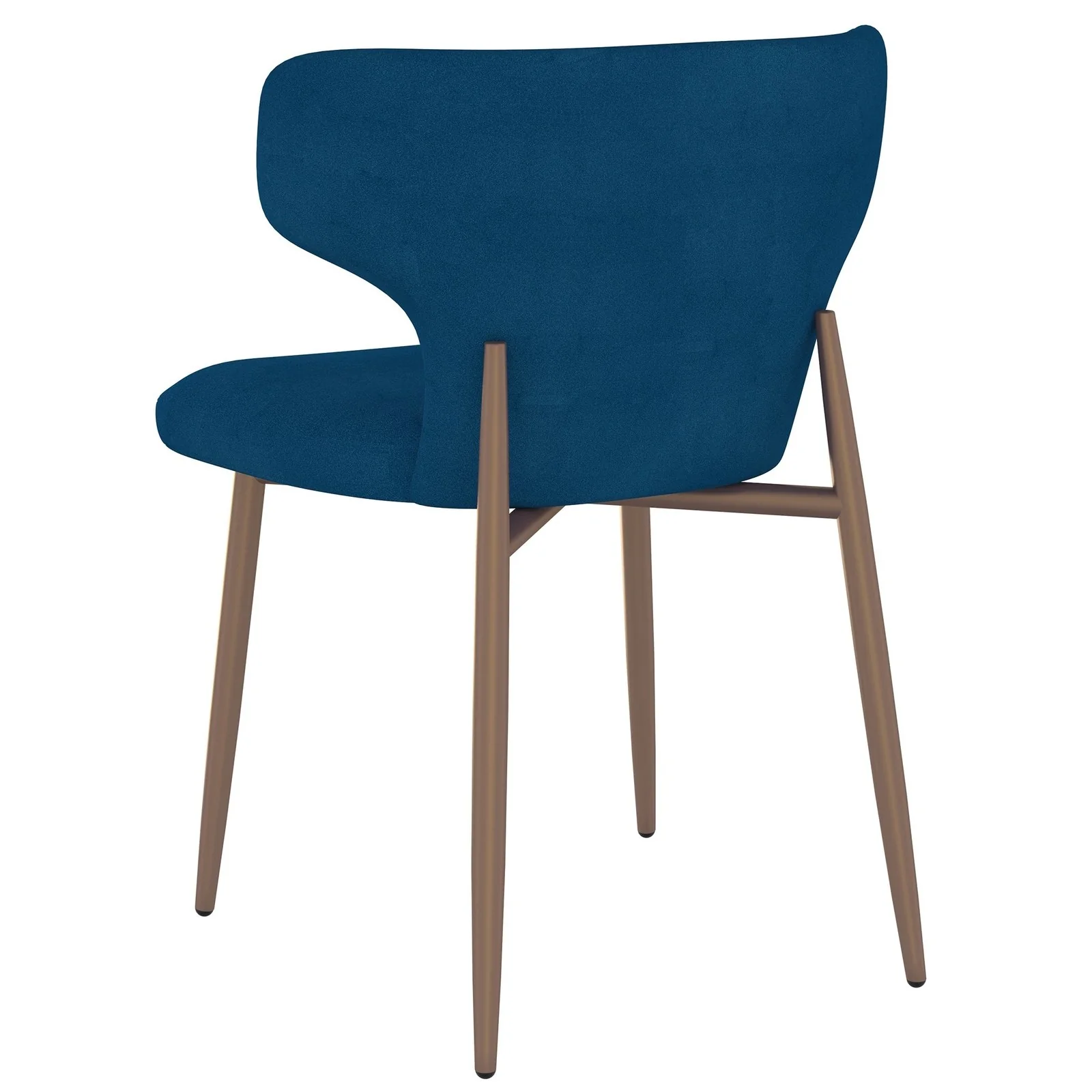 Worldwide Home Furnishings Akira-Side Chair-Blue Side Chair, Set Of 2 202-673BLU - Image 4