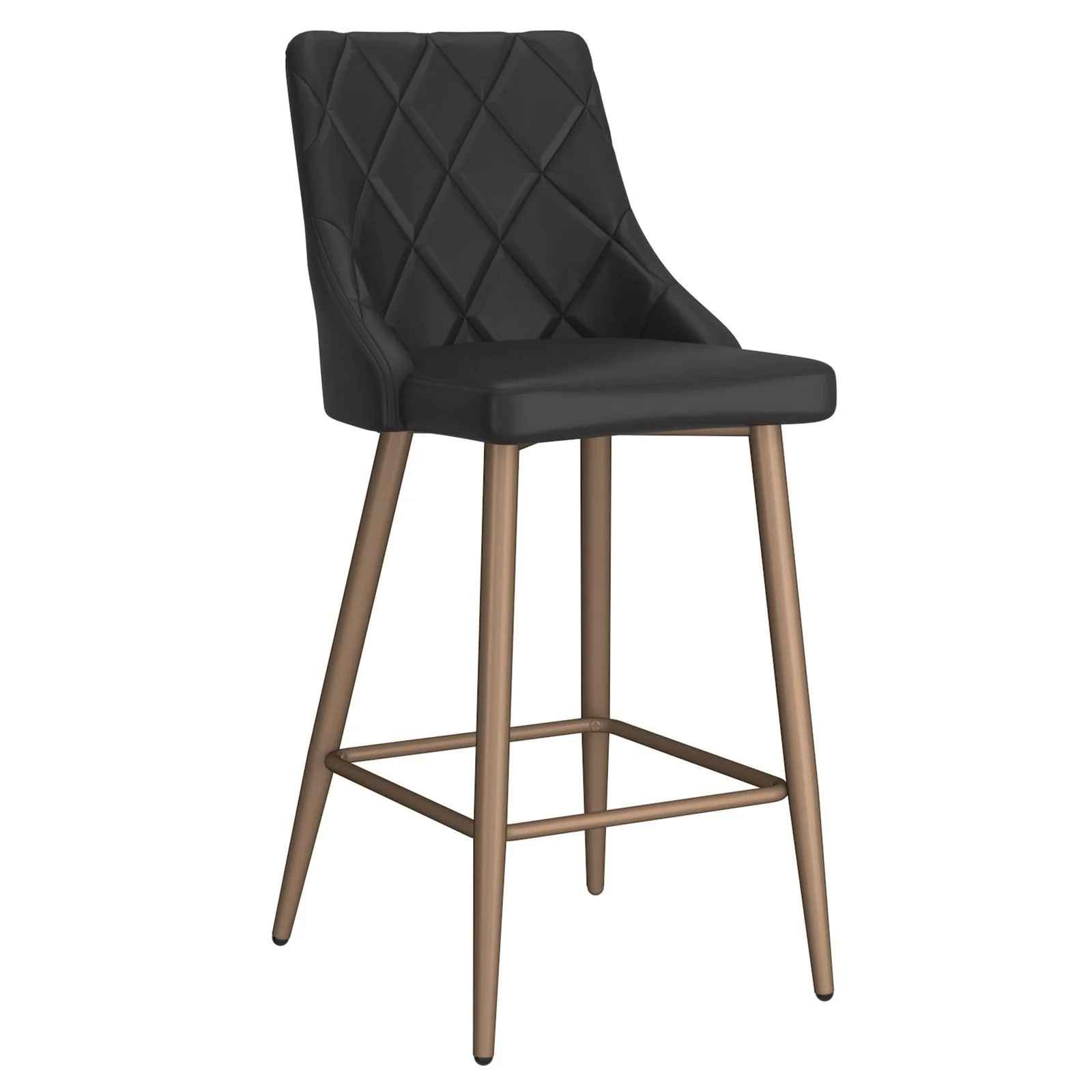 Worldwide Home Furnishings Antoine-26'' Counter Stool-Black 26" Counter Stool, Set Of 2 203-573BK - Image 3