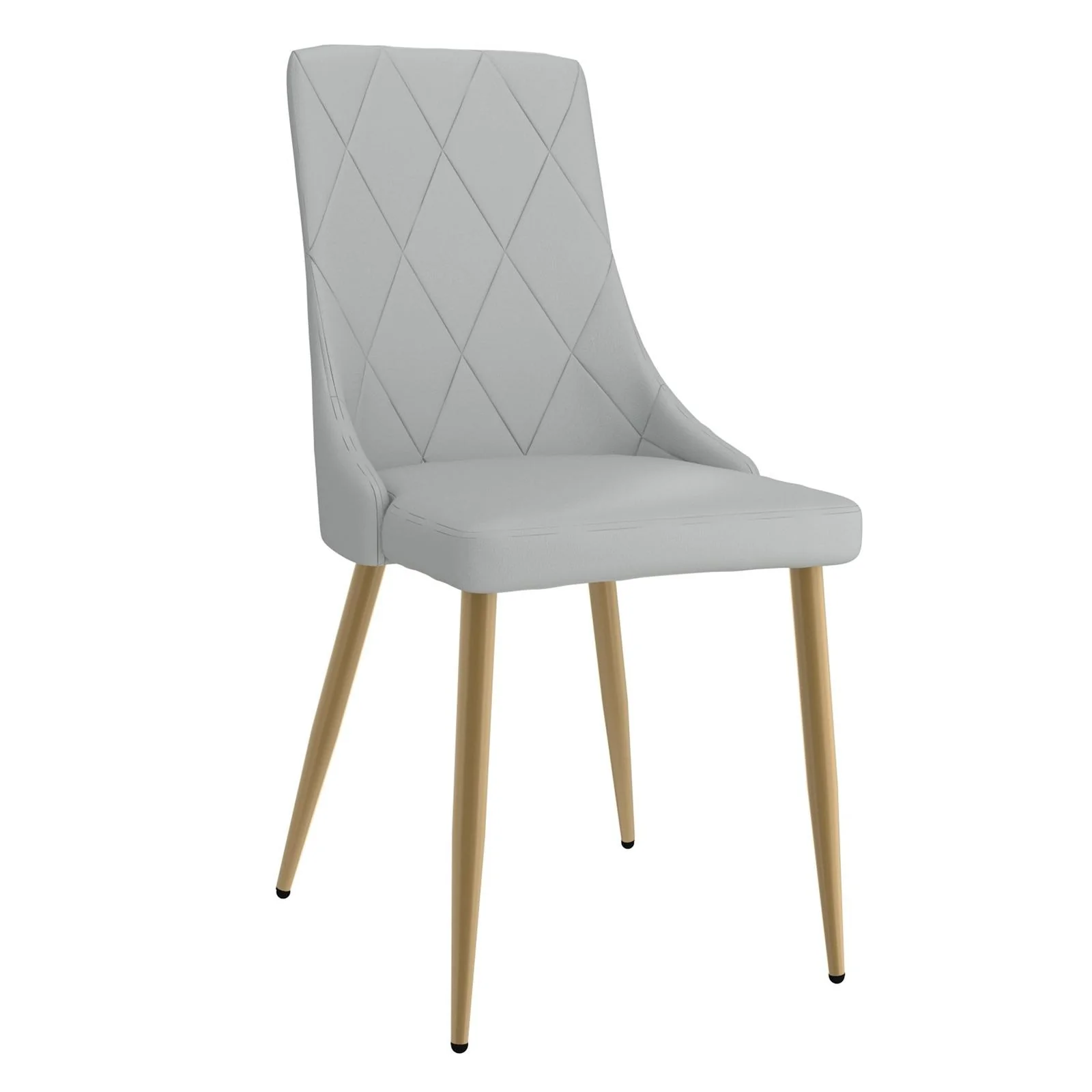 Worldwide Home Furnishings Antoine-Side Chair-Light Grey Side Chair, Set Of 2 202-573LG - Image 3