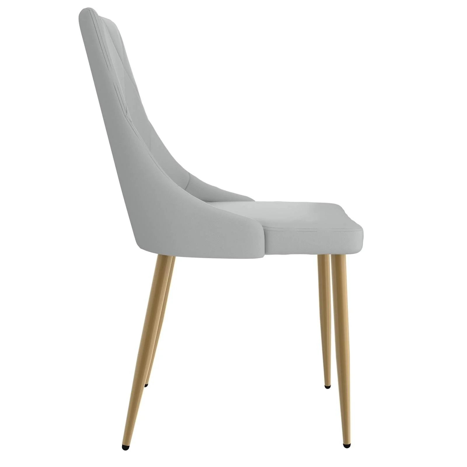 Worldwide Home Furnishings Antoine-Side Chair-Light Grey Side Chair, Set Of 2 202-573LG - Image 6