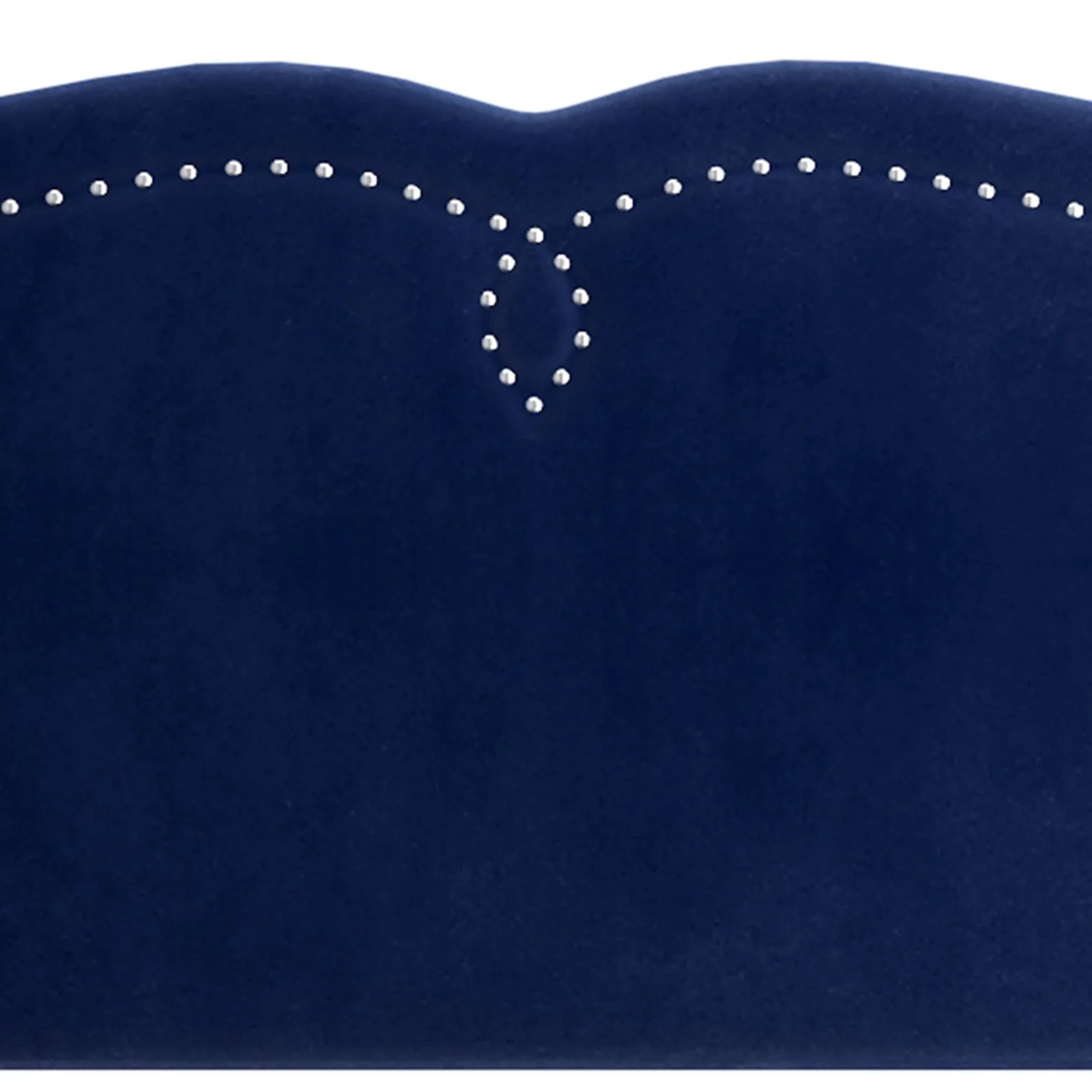 Worldwide Home Furnishings Aurora-54''/60'' Adj Hb W/ Bench-Blue 54"/60" Adj. Headboard W/Bench 151-585D_Q-BL - Image 5