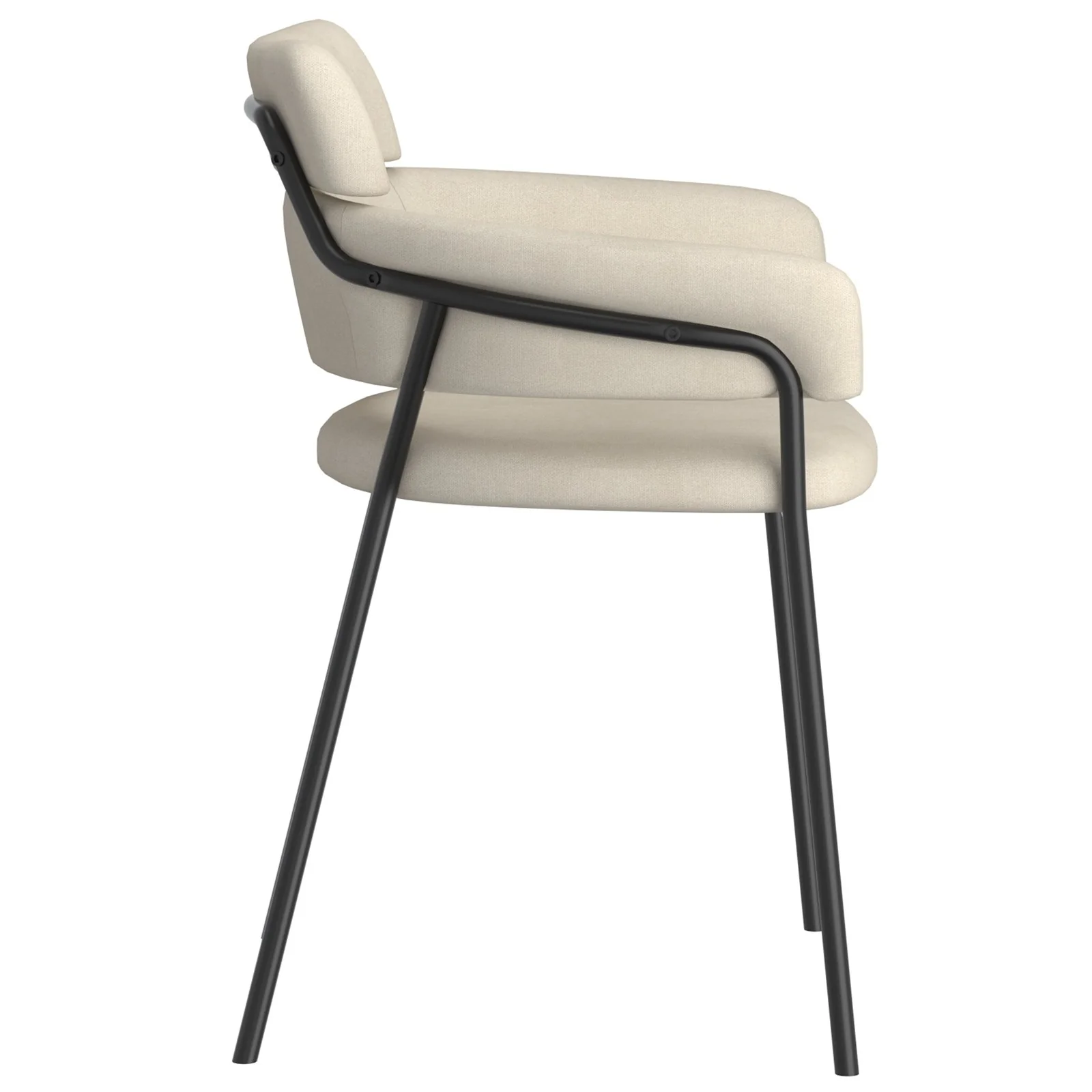 Worldwide Home Furnishings Axel-Side Chair-Beige Side Chair, Set Of 2 202-674BEG - Image 5