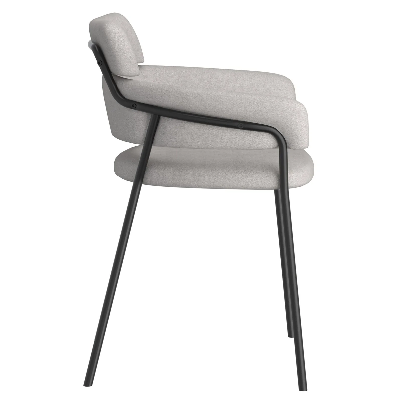 Worldwide Home Furnishings Axel-Side Chair-Grey Side Chair, Set Of 2 202-674GRY - Image 5