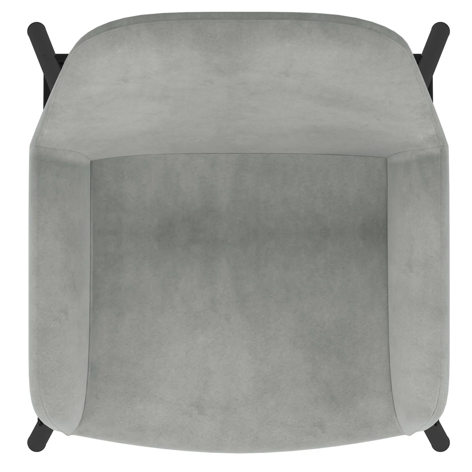 Worldwide Home Furnishings Baily-26'' Counter Stool-Grey Velvet 26" Counter Stool, Velvet, Set Of 2 203-541GRY - Image 7