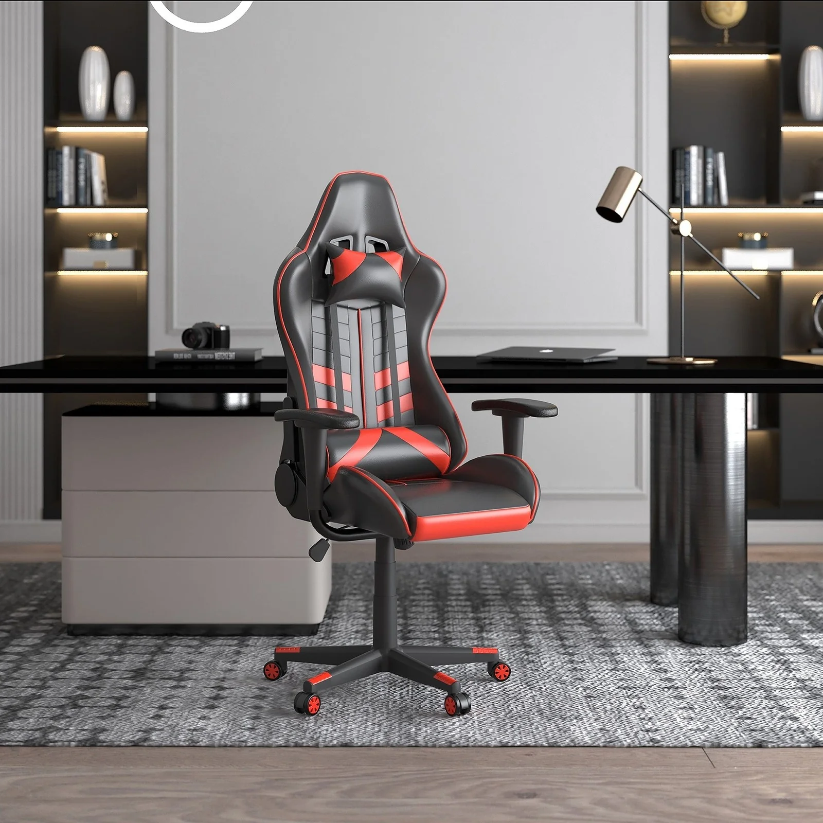 Worldwide Home Furnishings Blade-Office Chair-Red/Black Office Chair 802-706RD/BK