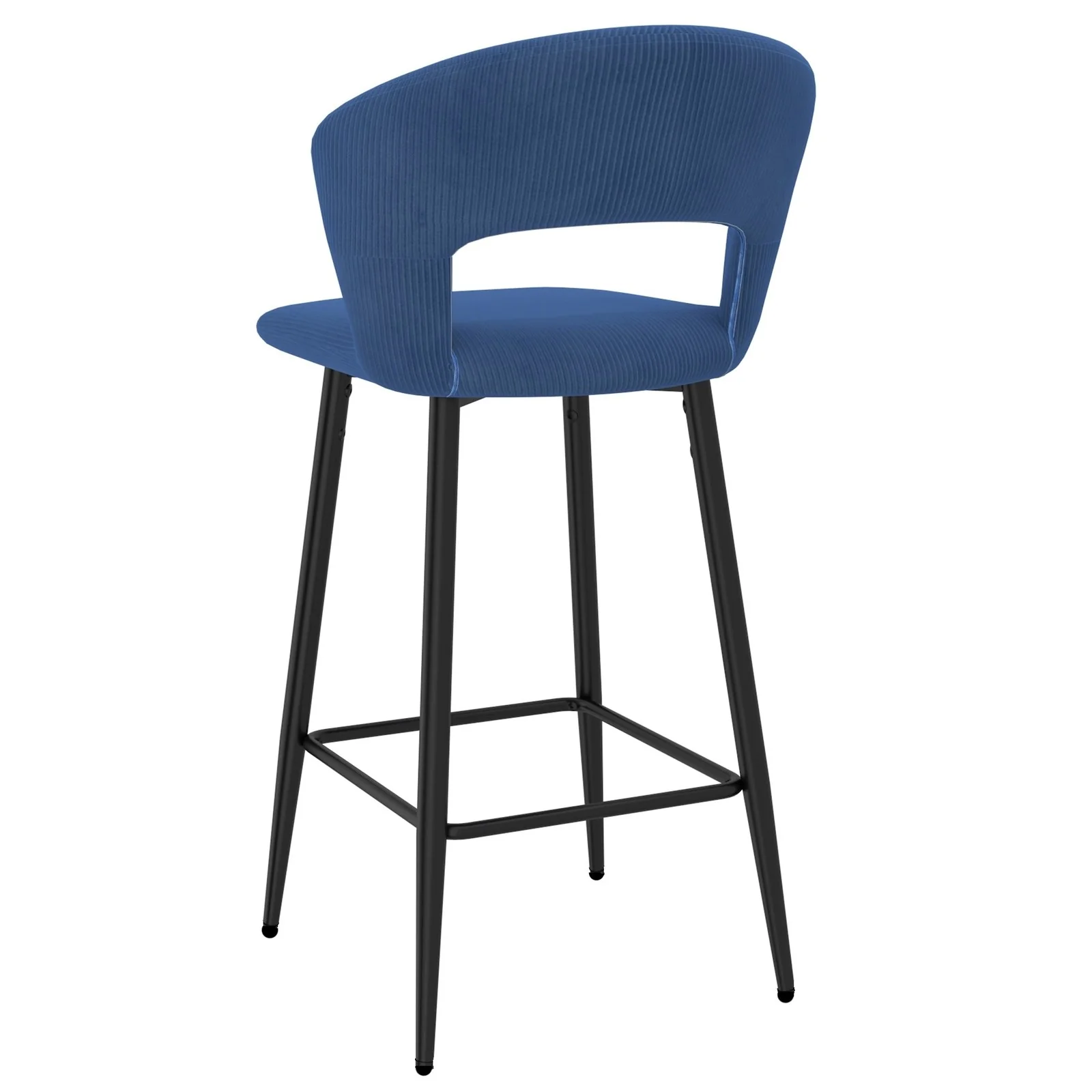 Worldwide Home Furnishings Camille-26'' Counter Stool-Blue 26" Counter Stool, Set Of 2 203-532BLU - Image 4