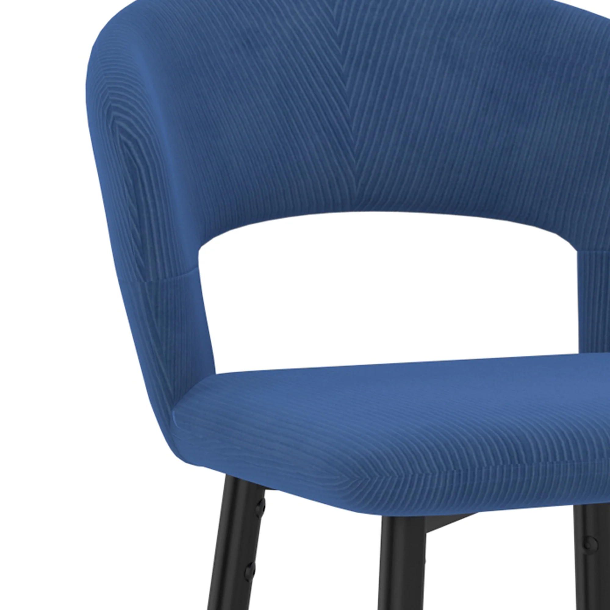 Worldwide Home Furnishings Camille-26'' Counter Stool-Blue 26" Counter Stool, Set Of 2 203-532BLU - Image 6
