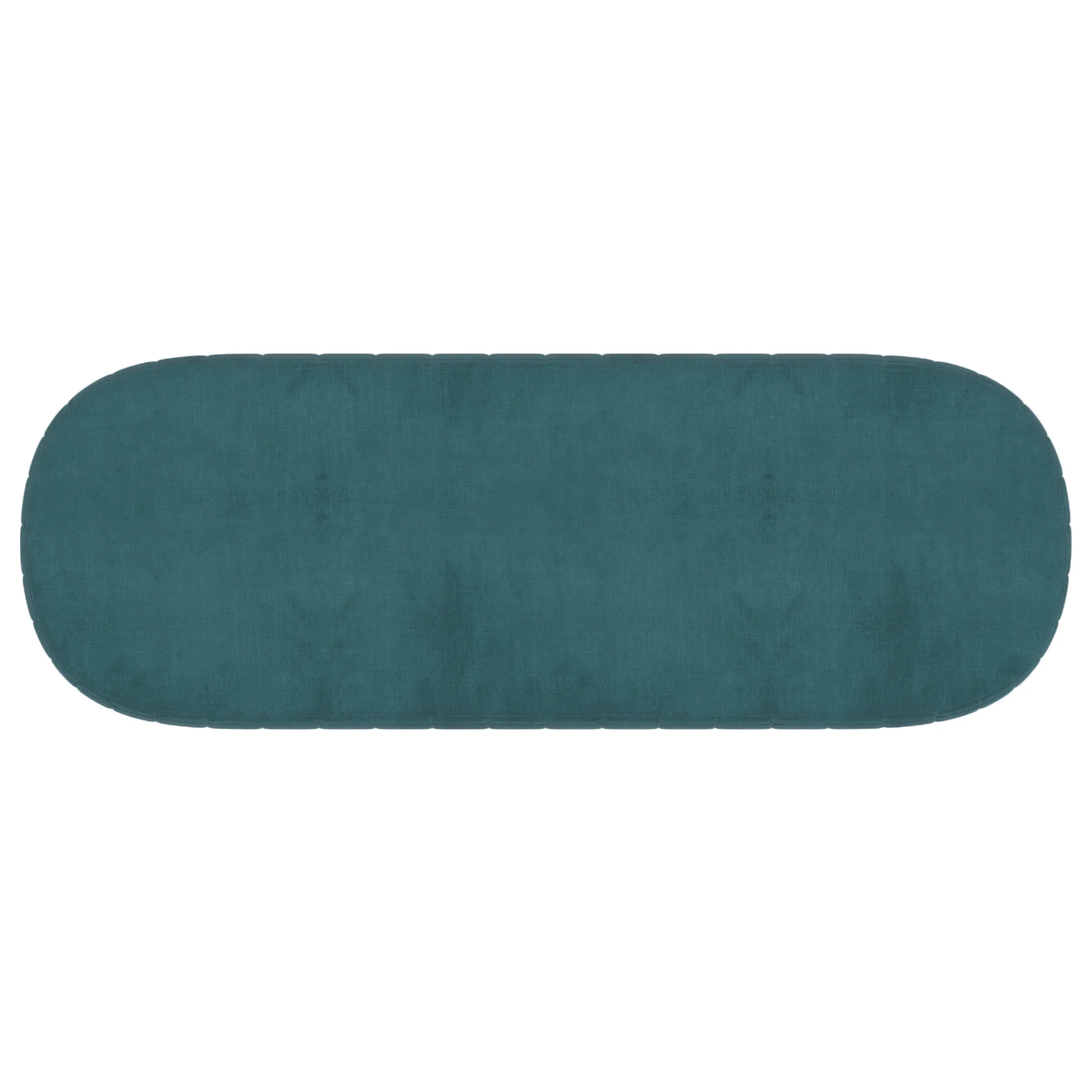 Worldwide Home Furnishings Caprese-Bench-Vintage Teal Bench 401-269TL/BK - Image 5