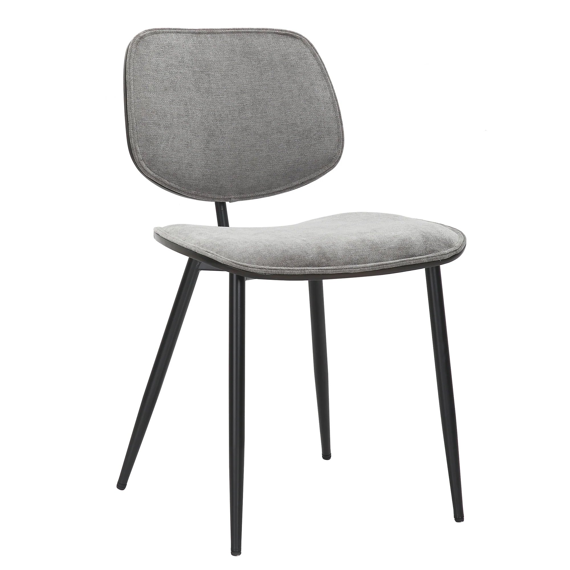 Worldwide Home Furnishings Capri-Side Chair-Light Grey Side Chair, Set Of 2 202-591LGY - Image 3