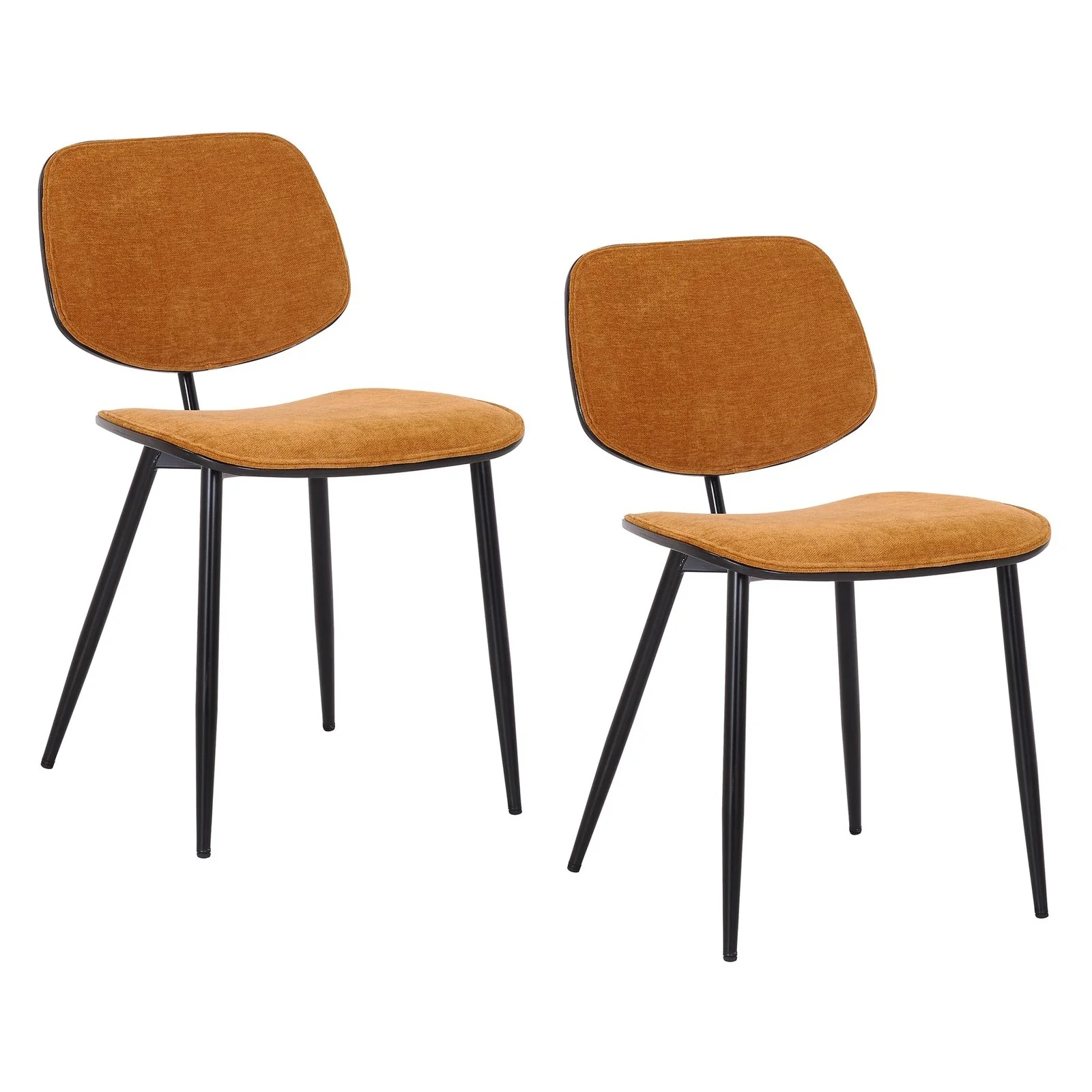 Worldwide Home Furnishings Capri-Side Chair-Rust Side Chair, Set Of 2 202-591RS - Image 2