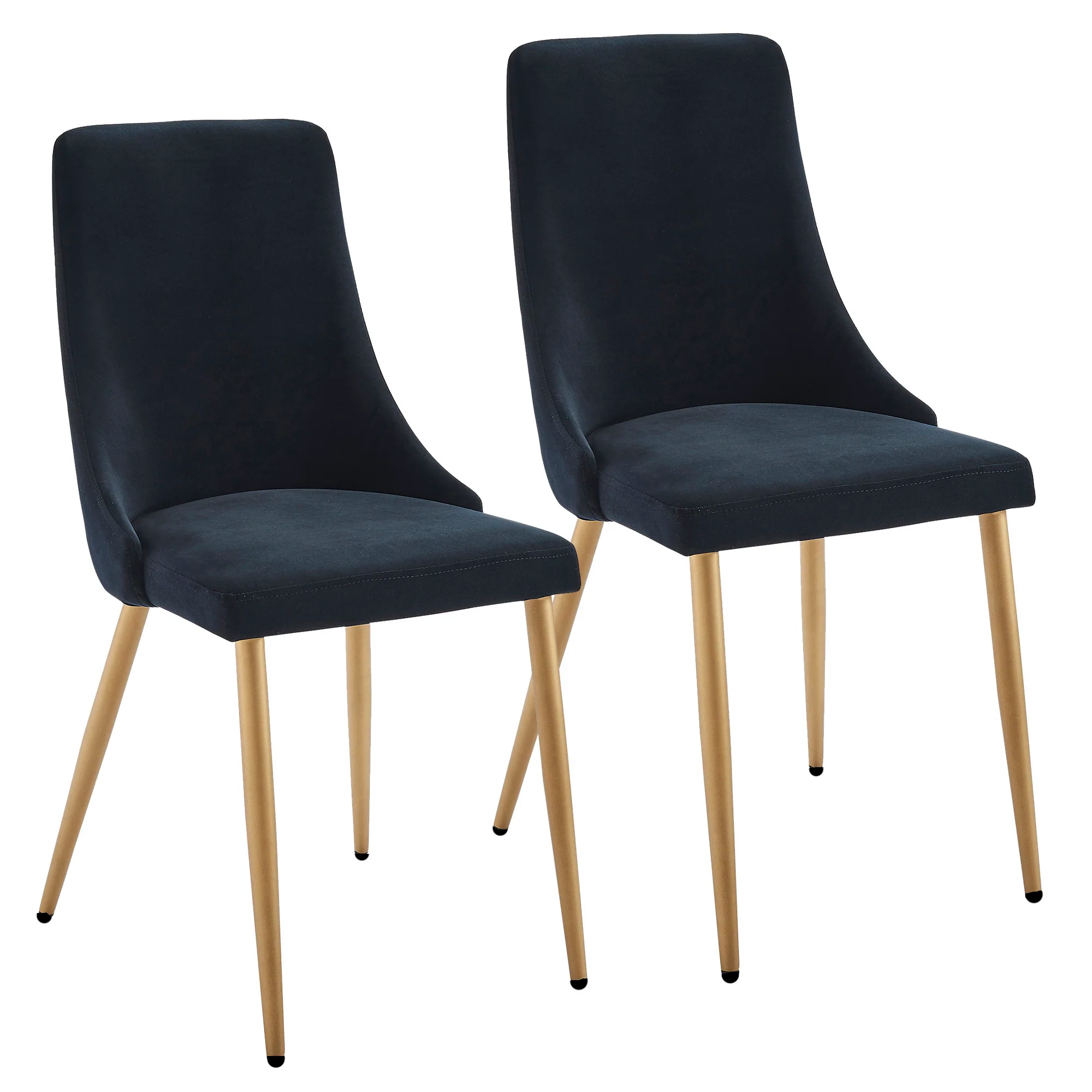 Worldwide Home Furnishings Carmilla-Side Chair-Black Side Chair, Set Of 2 202-353BK - Image 3