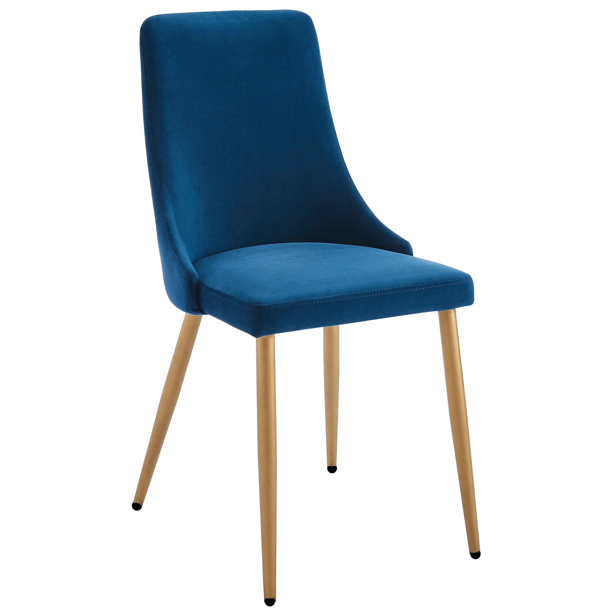 Worldwide Home Furnishings Carmilla-Side Chair-Blue Side Chair, Set Of 2 202-353BLU - Image 4