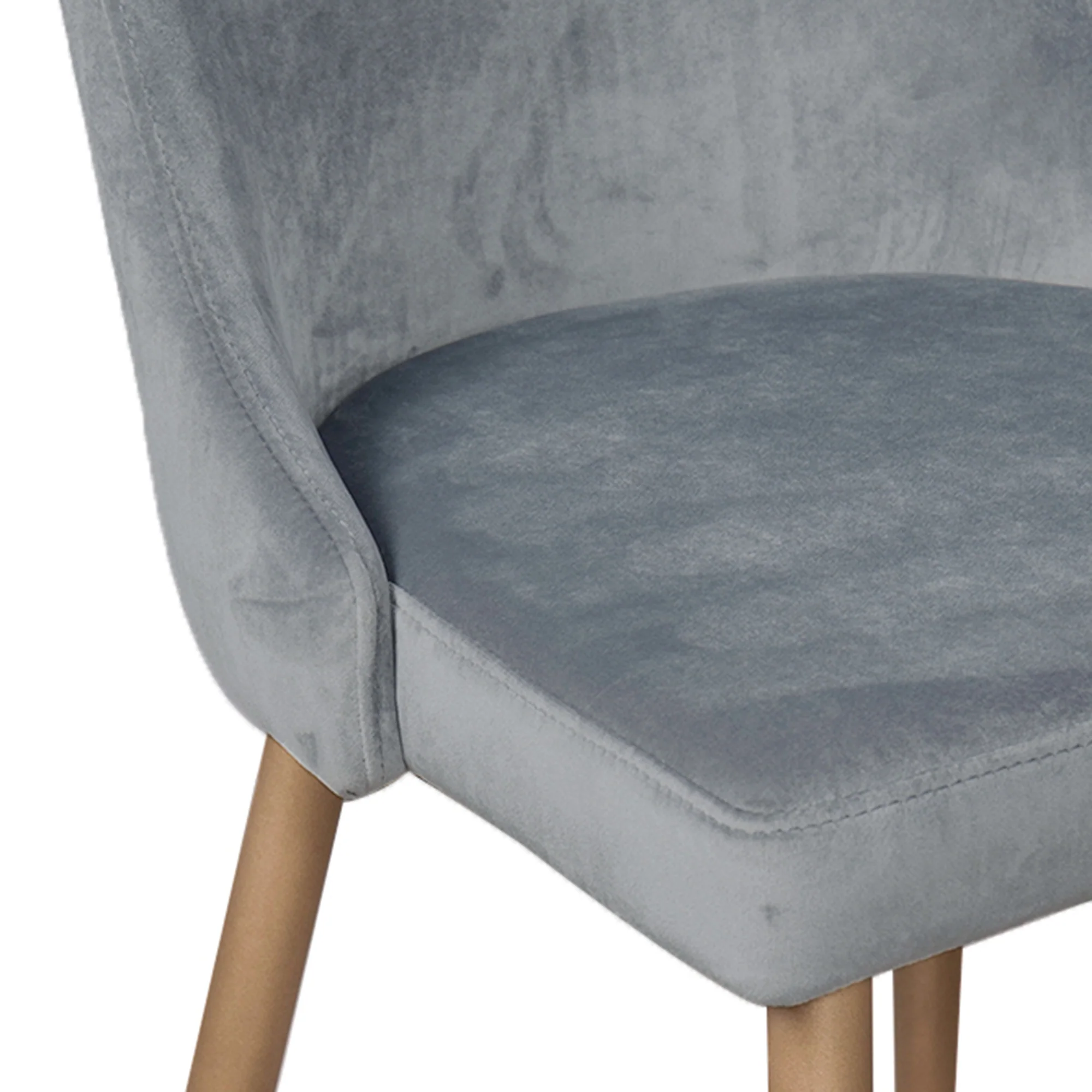 Worldwide Home Furnishings Carmilla-Side Chair-Grey Side Chair, Set Of 2 202-353GY - Image 7