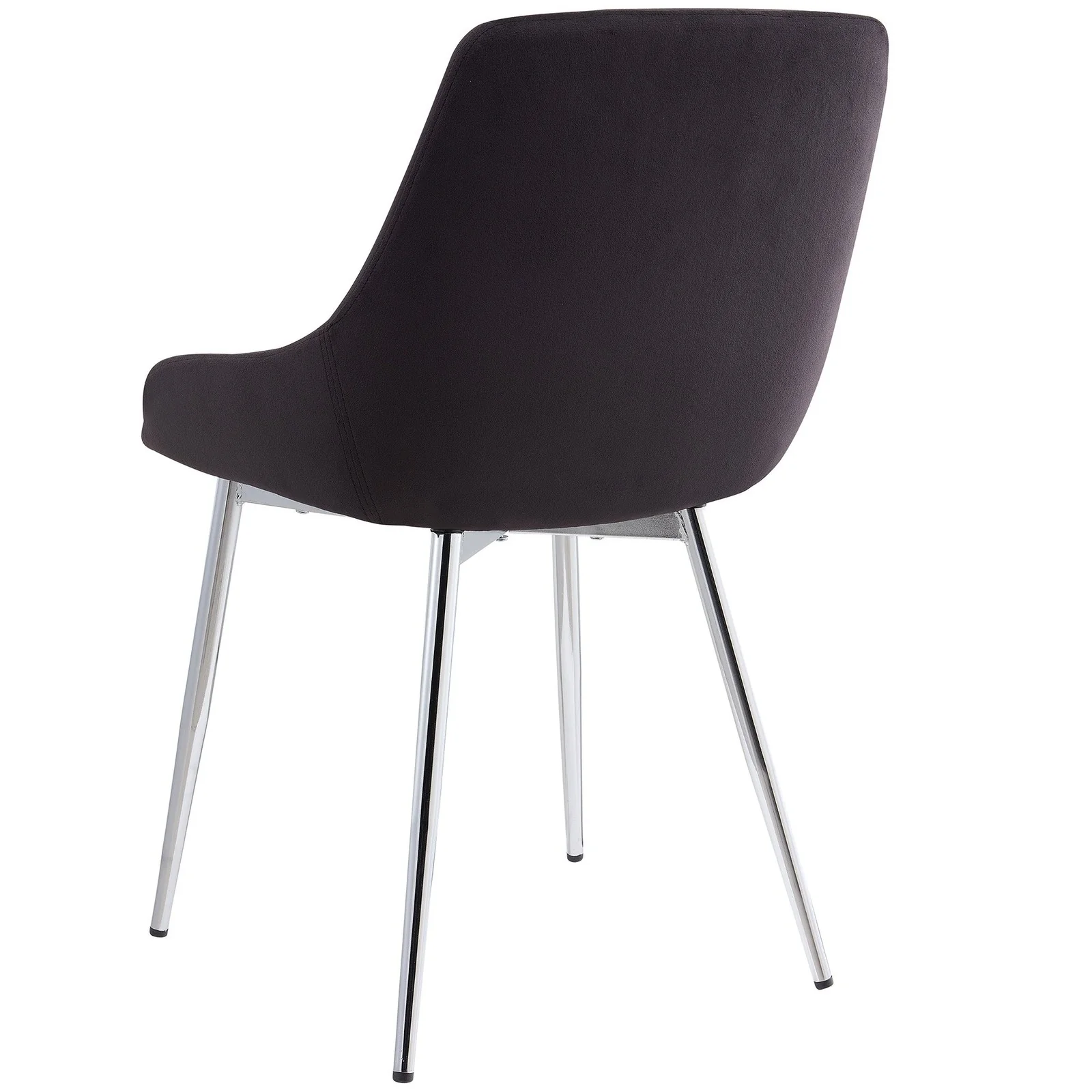 Worldwide Home Furnishings Cassidy-Side Chair Velvet-Black Side Chair, Velvet, Set Of 2 202-330BK - Image 5