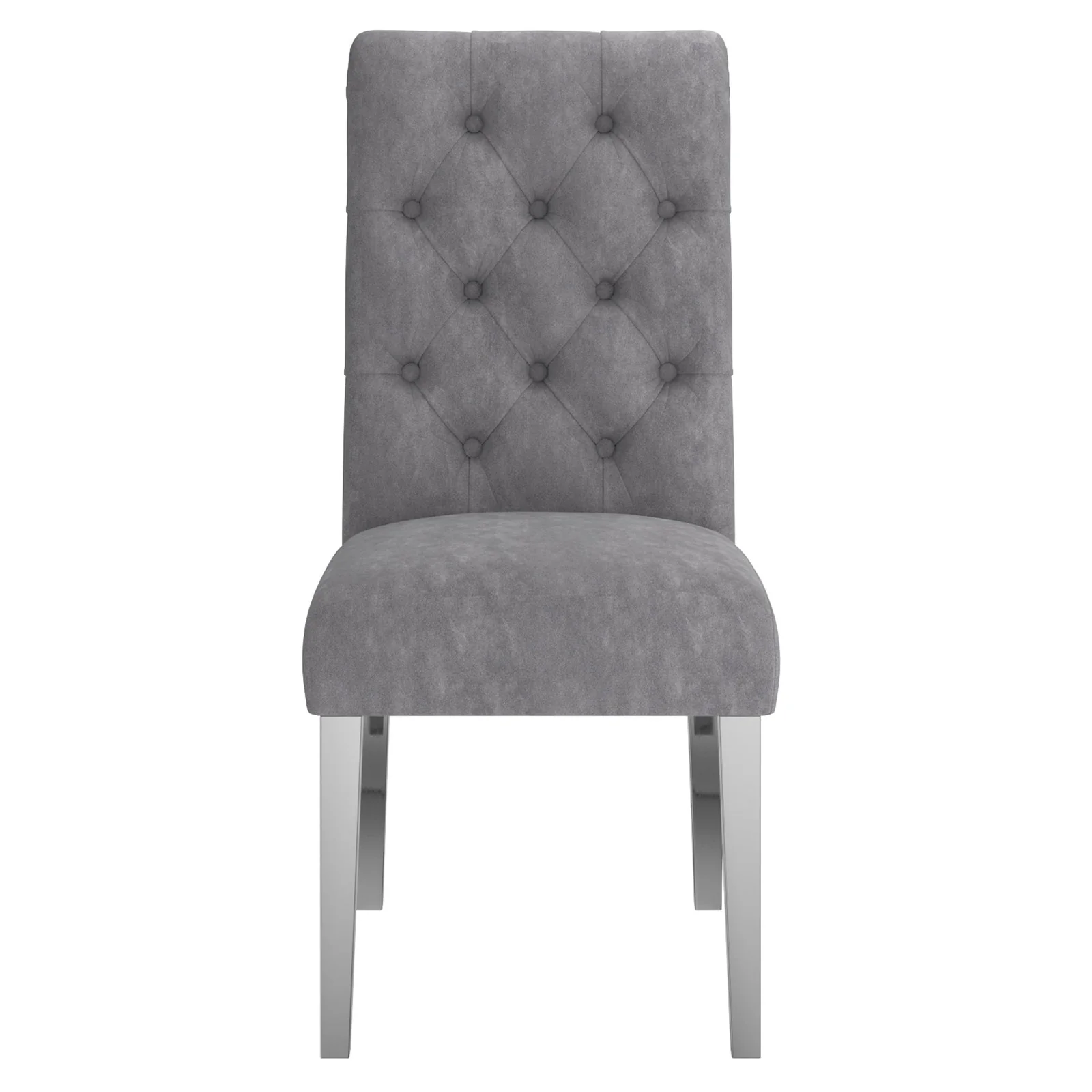 Worldwide Home Furnishings Chloe-Side Chair-Grey Side Chair, Set Of 2 202-552GY - Image 5