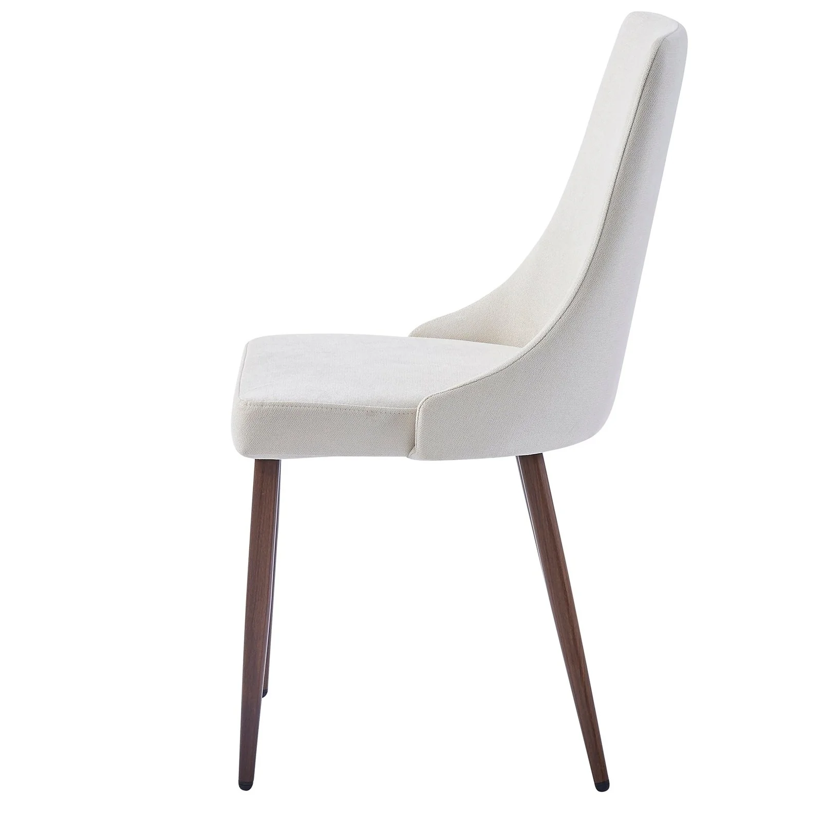 Worldwide Home Furnishings Cora-Side Chair Fabric-Beige Side Chair, Fabric, Set Of 2 202-182BG - Image 5