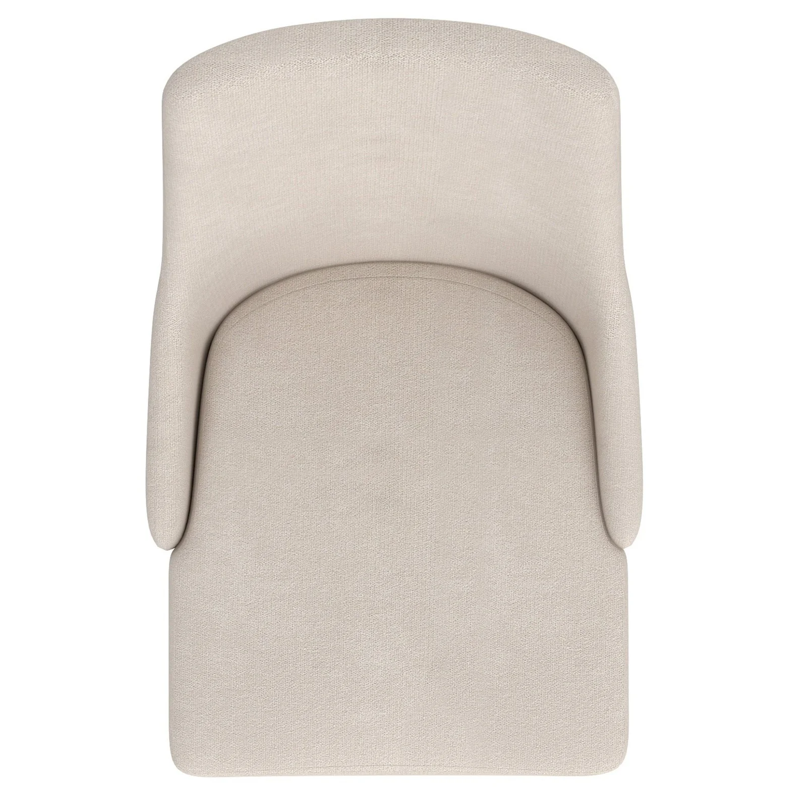 Worldwide Home Furnishings Cora-Side Chair Fabric-Beige Side Chair, Fabric, Set Of 2 202-182BG - Image 6