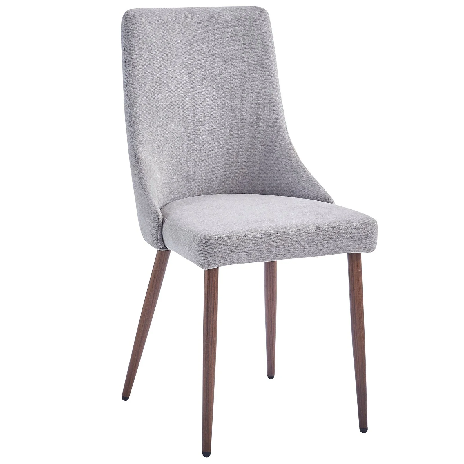 Worldwide Home Furnishings Cora-Side Chair Fabric-Grey Side Chair, Fabric, Set Of 2 202-182GY - Image 3