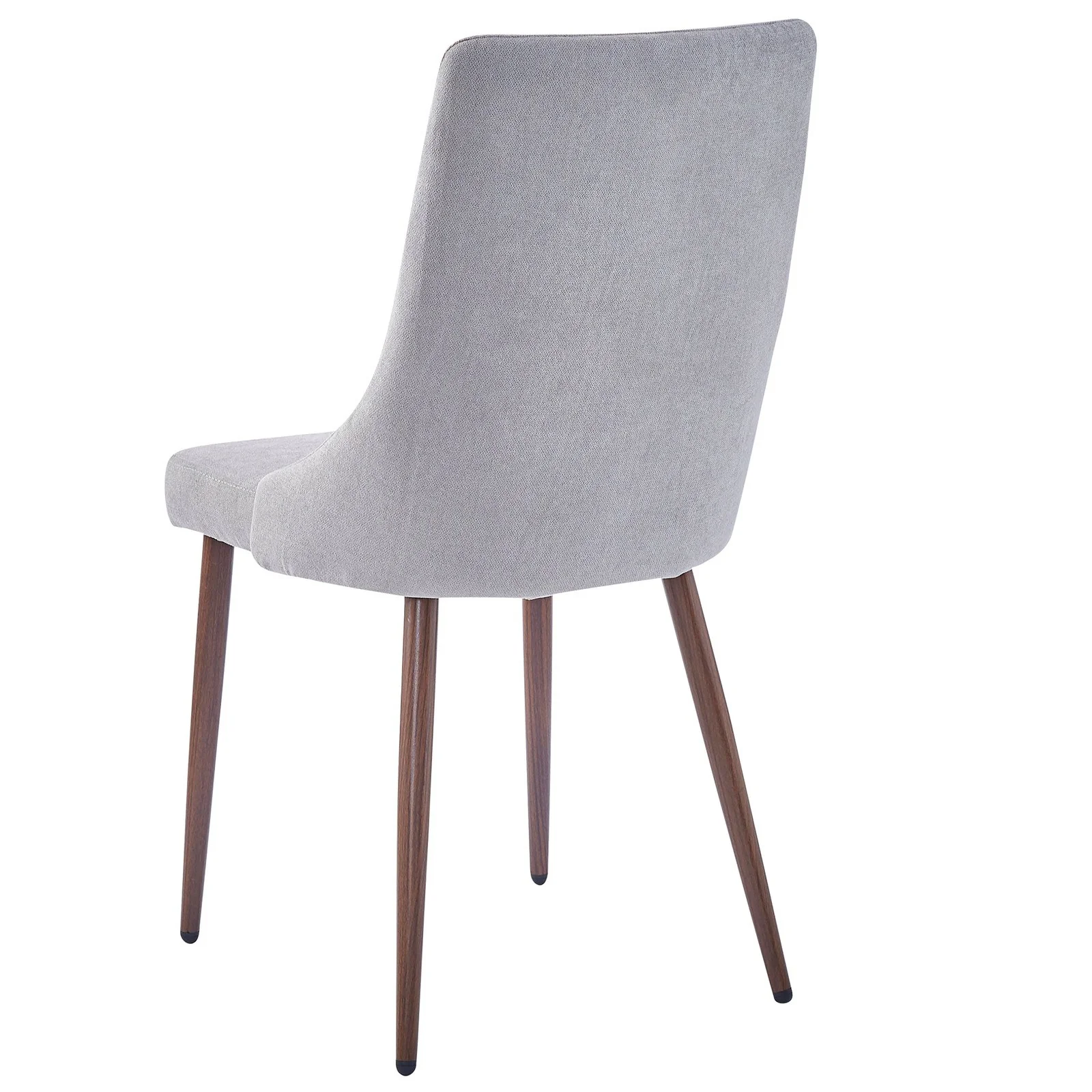 Worldwide Home Furnishings Cora-Side Chair Fabric-Grey Side Chair, Fabric, Set Of 2 202-182GY - Image 4