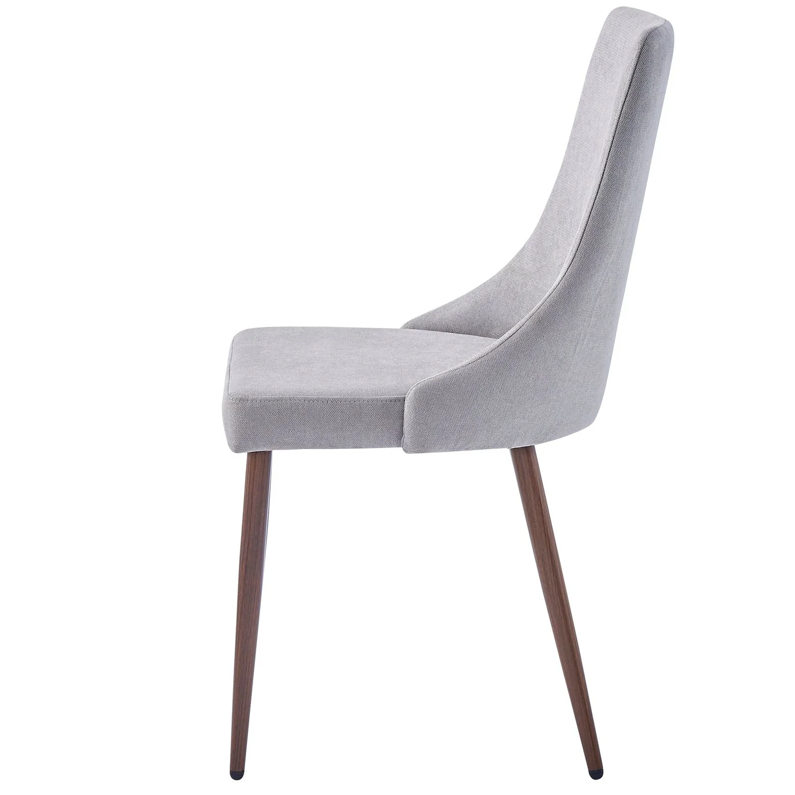Worldwide Home Furnishings Cora-Side Chair Fabric-Grey Side Chair, Fabric, Set Of 2 202-182GY - Image 5