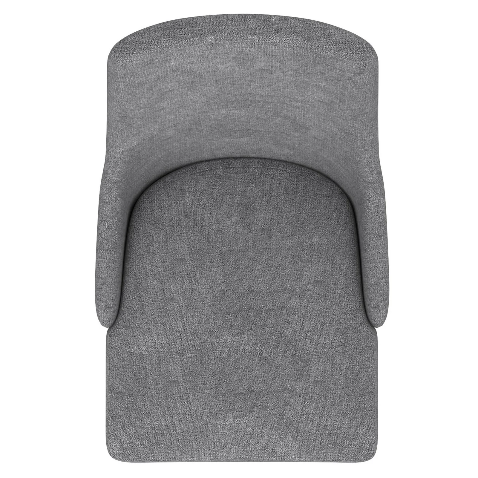 Worldwide Home Furnishings Cora-Side Chair Fabric-Grey Side Chair, Fabric, Set Of 2 202-182GY - Image 6
