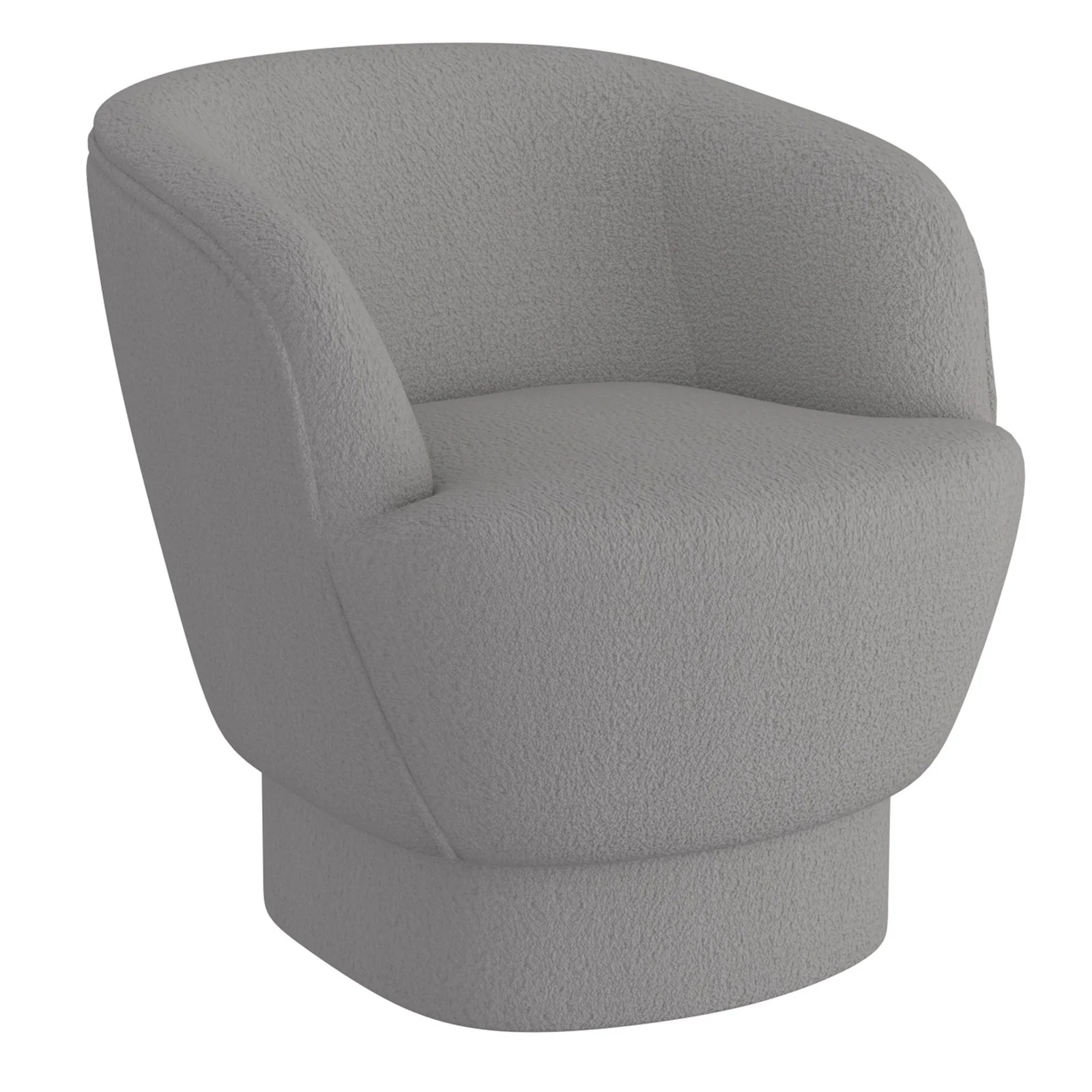 Worldwide Home Furnishings Cuddle-Accent Chair-Grey Accent Chair 403-677GY - Image 2