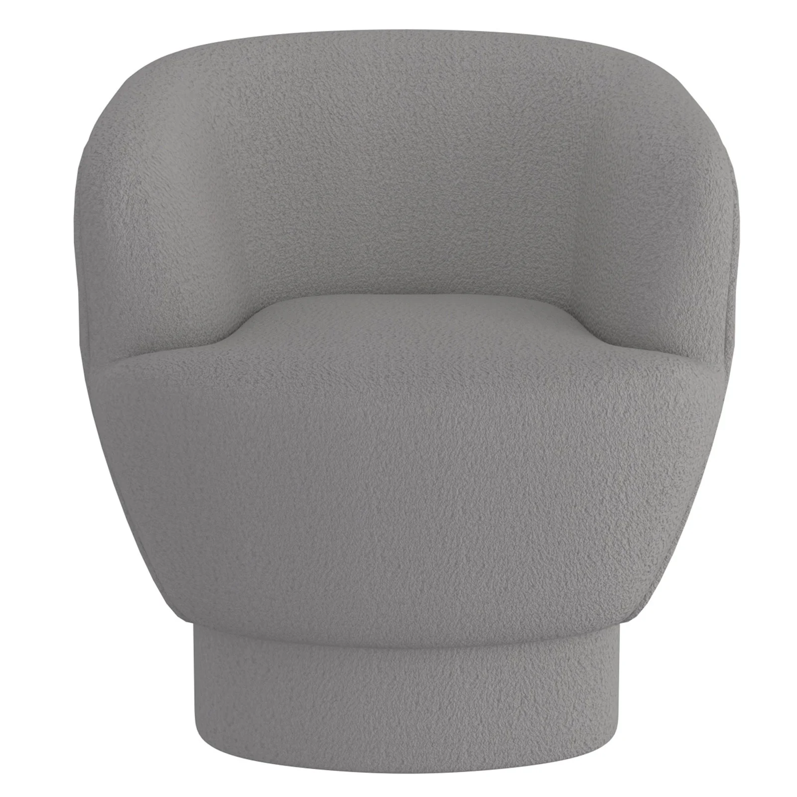 Worldwide Home Furnishings Cuddle-Accent Chair-Grey Accent Chair 403-677GY - Image 3